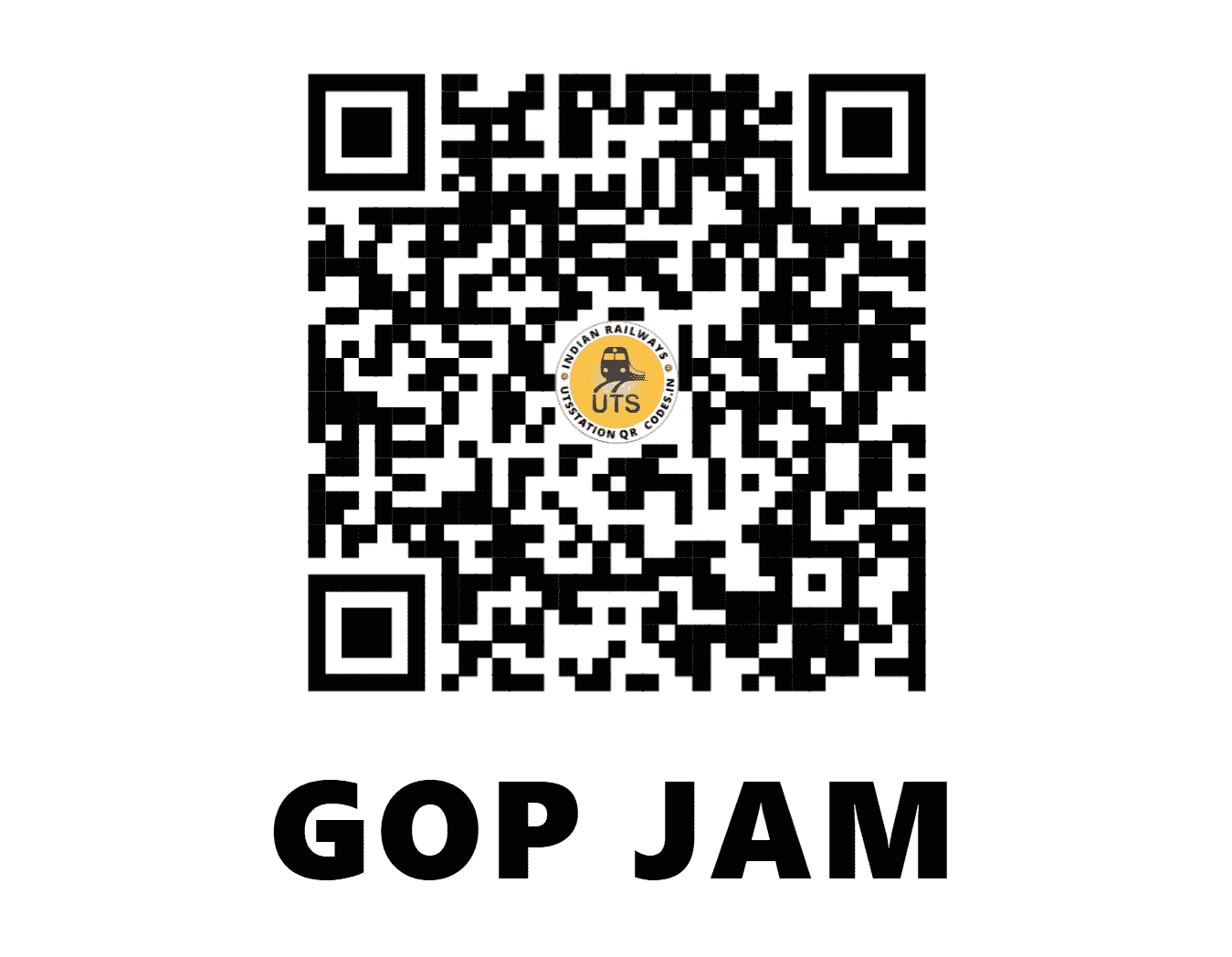 UTS QR Code for GOP JAM - GOP - WR (GUJARAT)