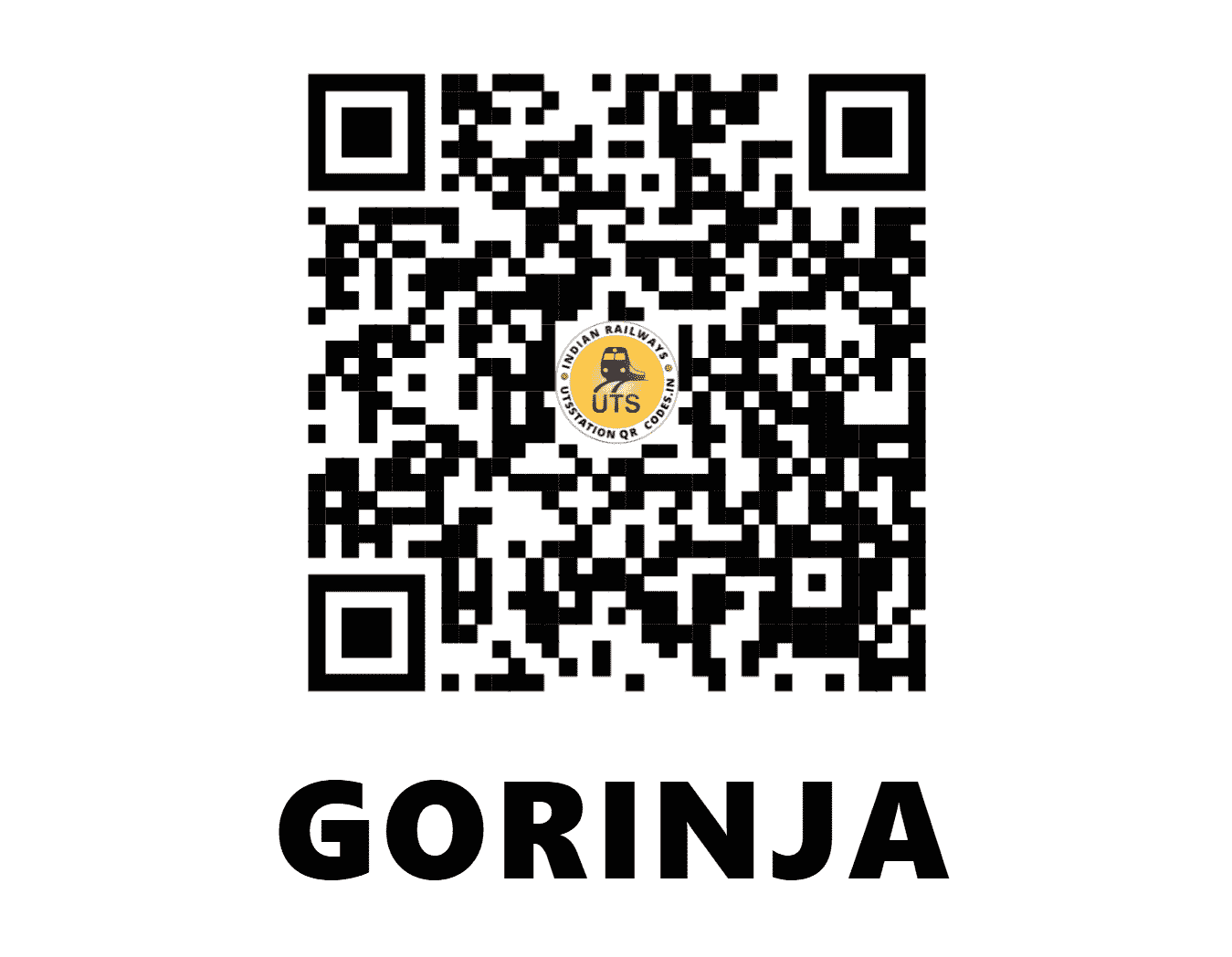 UTS QR Code for GORINJA - GRJA - WR (GUJARAT)