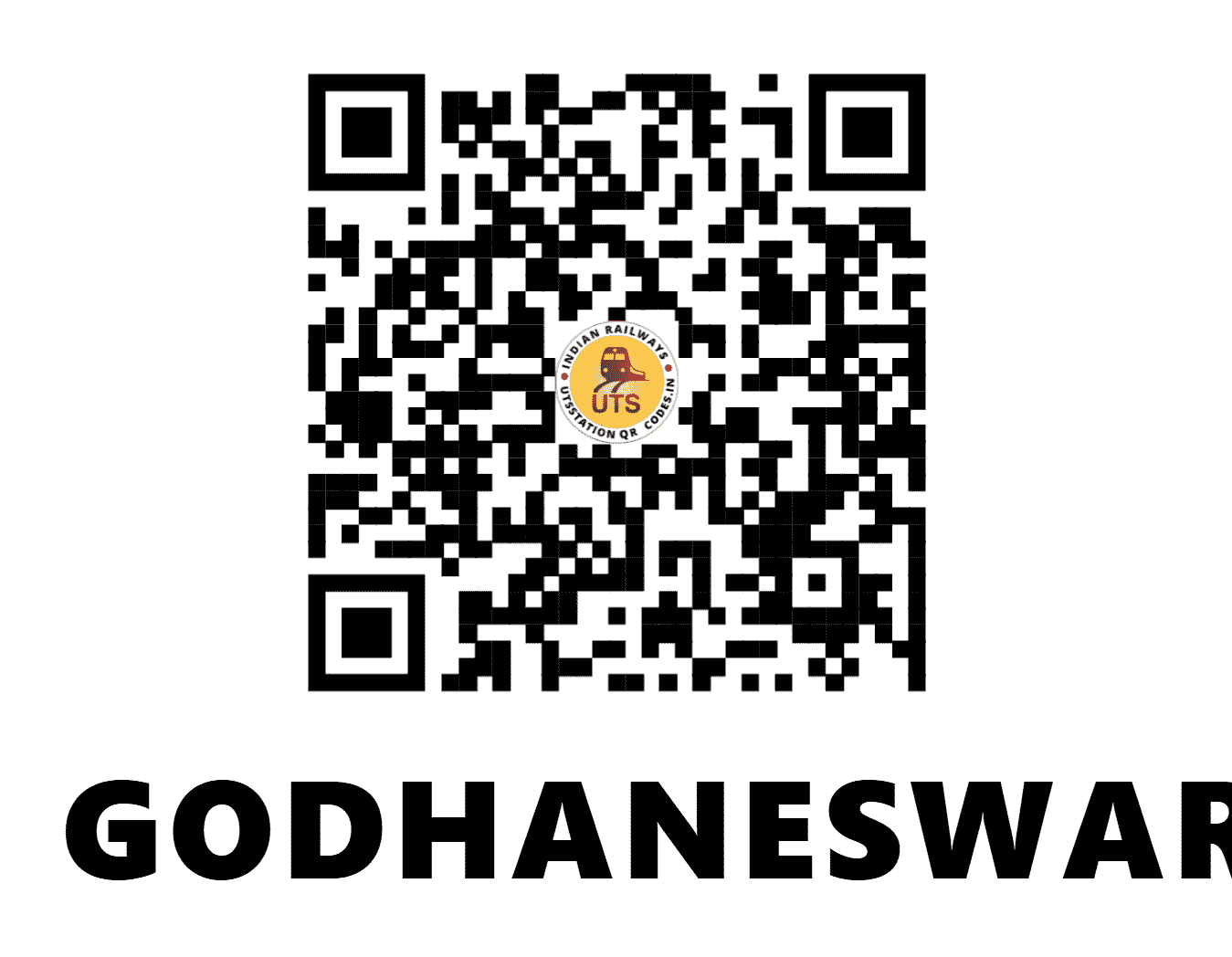 UTS QR Code for GODHANESWAR - GS - WR (GUJARAT)