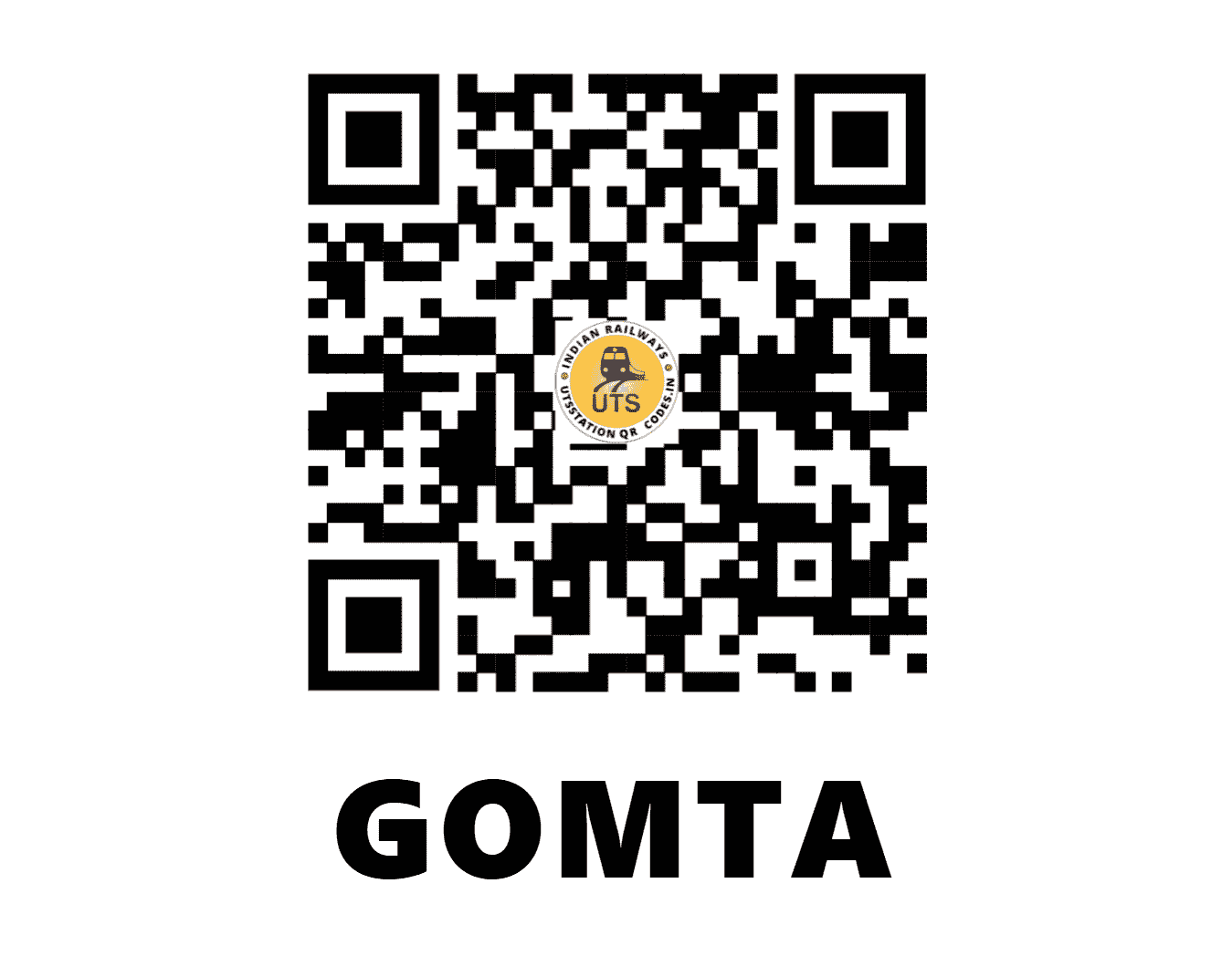 UTS QR Code for GOMTA - GTT - WR (GUJARAT)