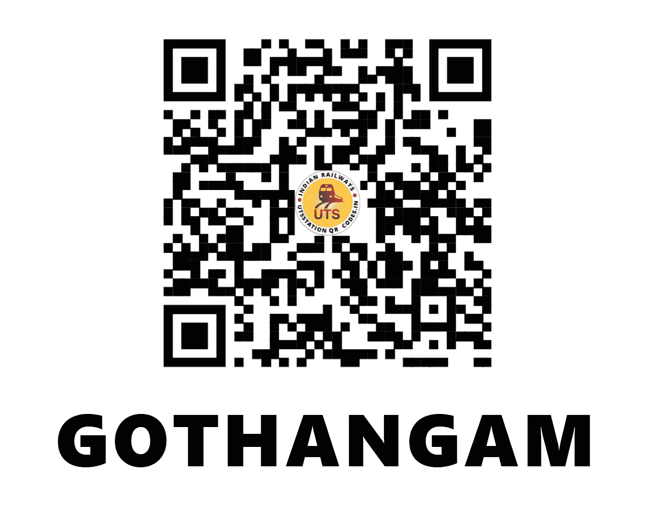 UTS QR Code for GOTHANGAM - GTX - WR (GUJARAT)