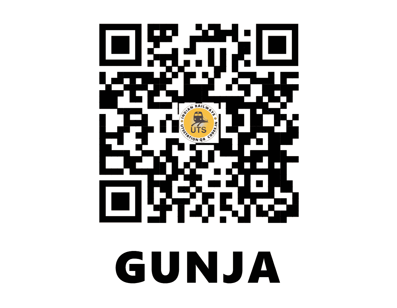 UTS QR Code for GUNJA - GUJ - WR (GUJARAT)