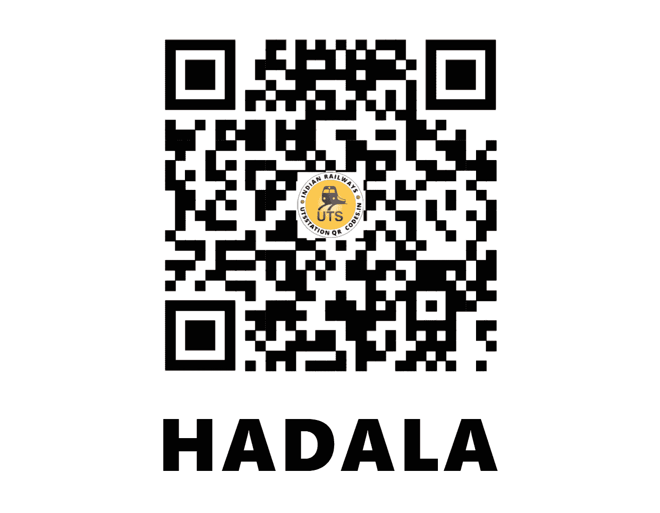 UTS QR Code for HADALA - HAK - WR (GUJARAT)