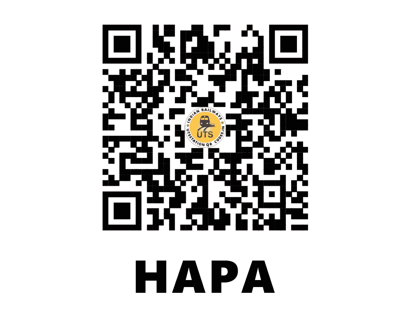 UTS QR Code for HAPA - HAPA - WR (GUJARAT)