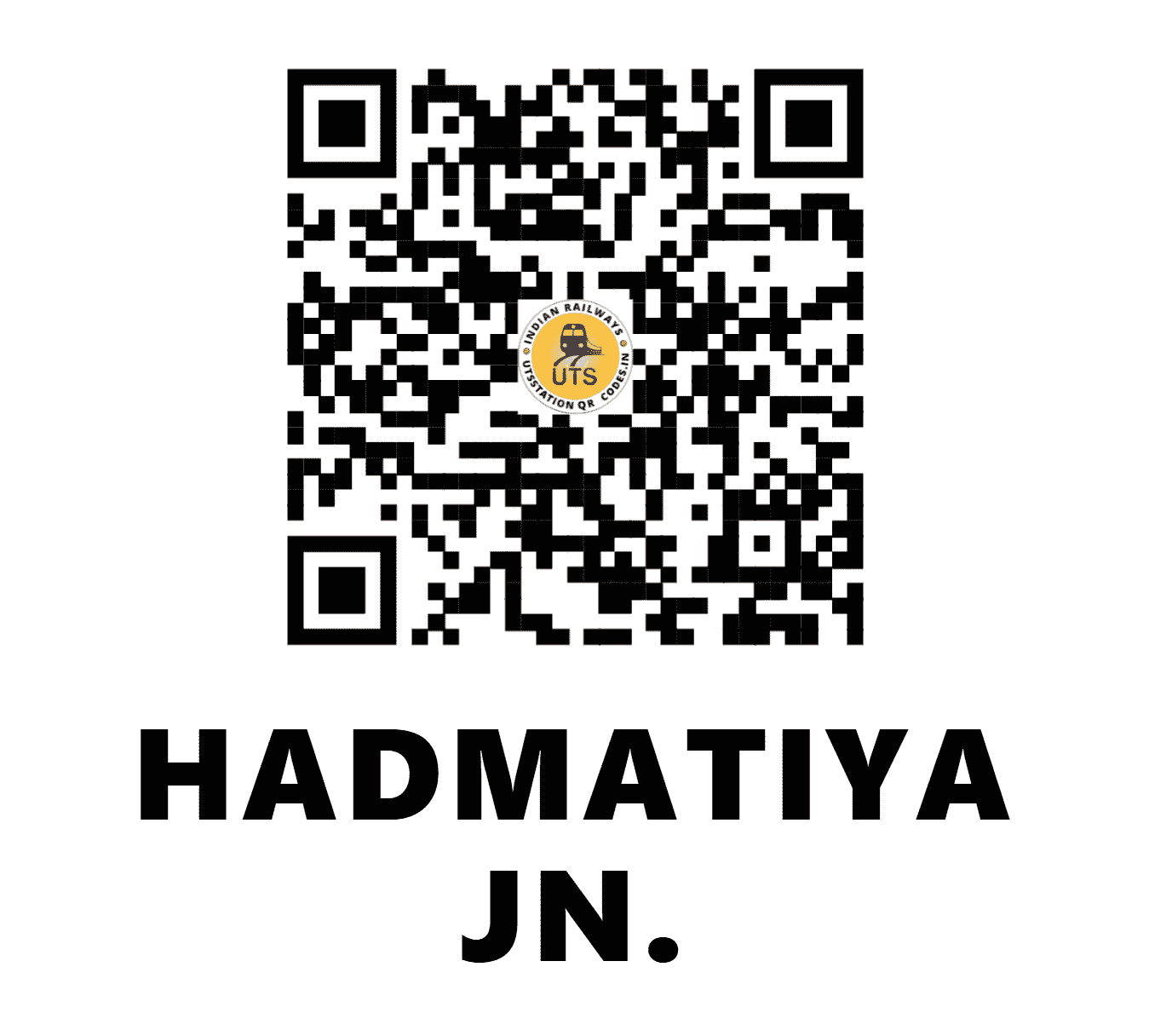 UTS QR Code for HADMATIYA JN. - HM - WR (GUJARAT)
