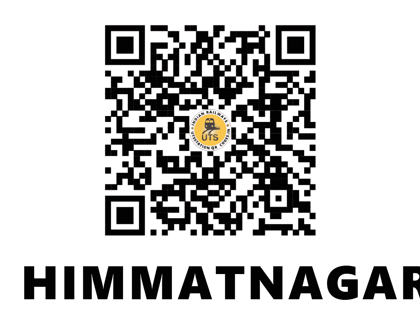 UTS QR Code for HIMMATNAGAR - HMT - WR (GUJARAT)