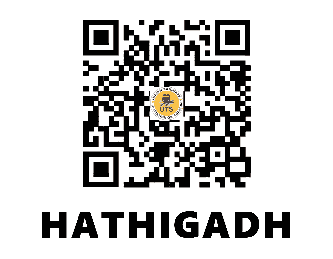 UTS QR Code for HATHIGADH - HTGR - WR (GUJARAT)