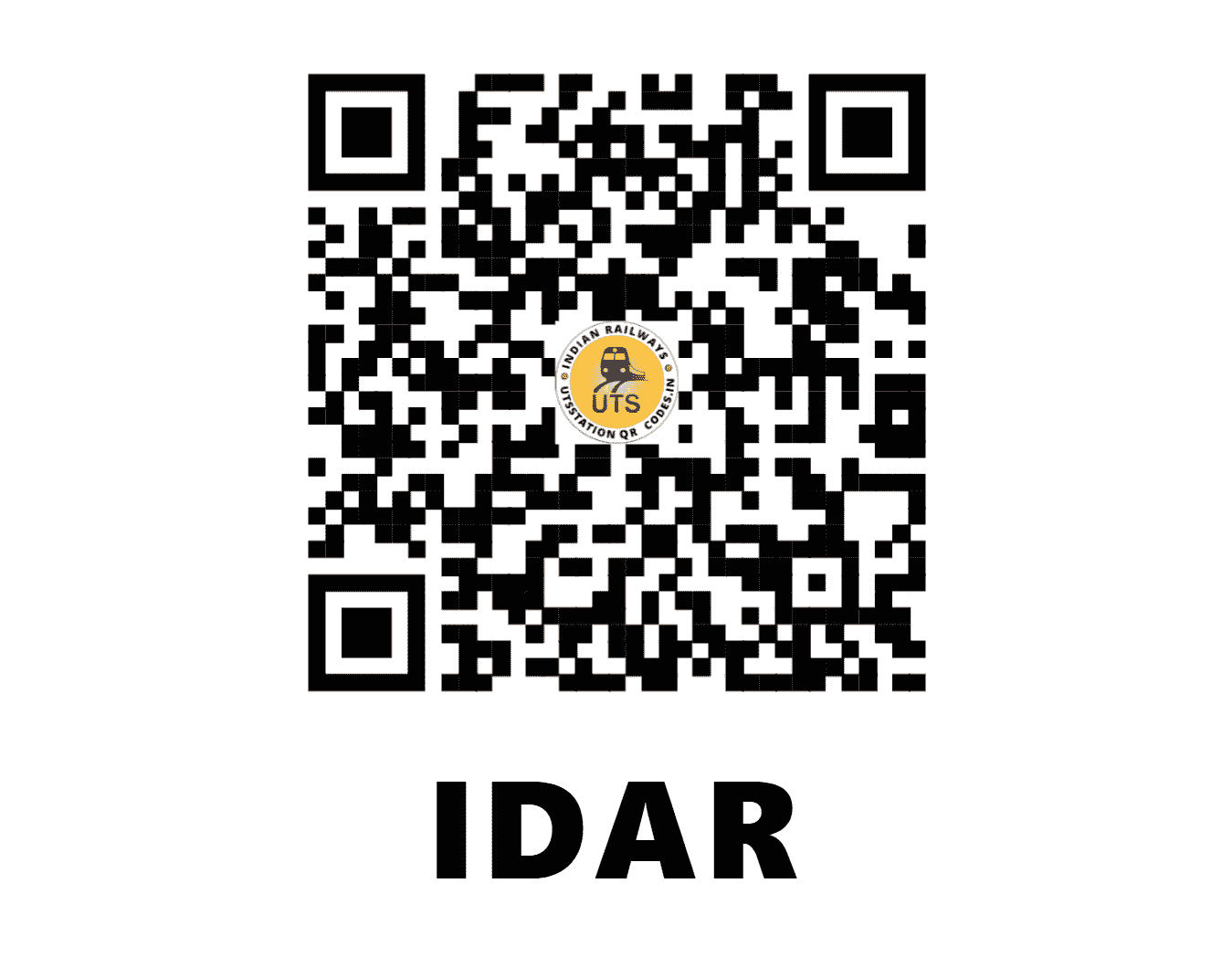 UTS QR Code for IDAR - IDAR - WR (GUJARAT)