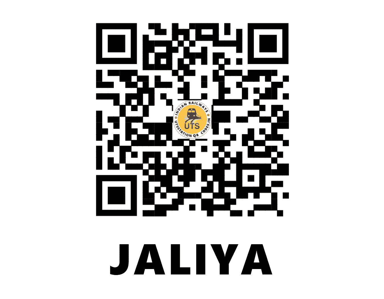 UTS QR Code for JALIYA - JA - WR (GUJARAT)