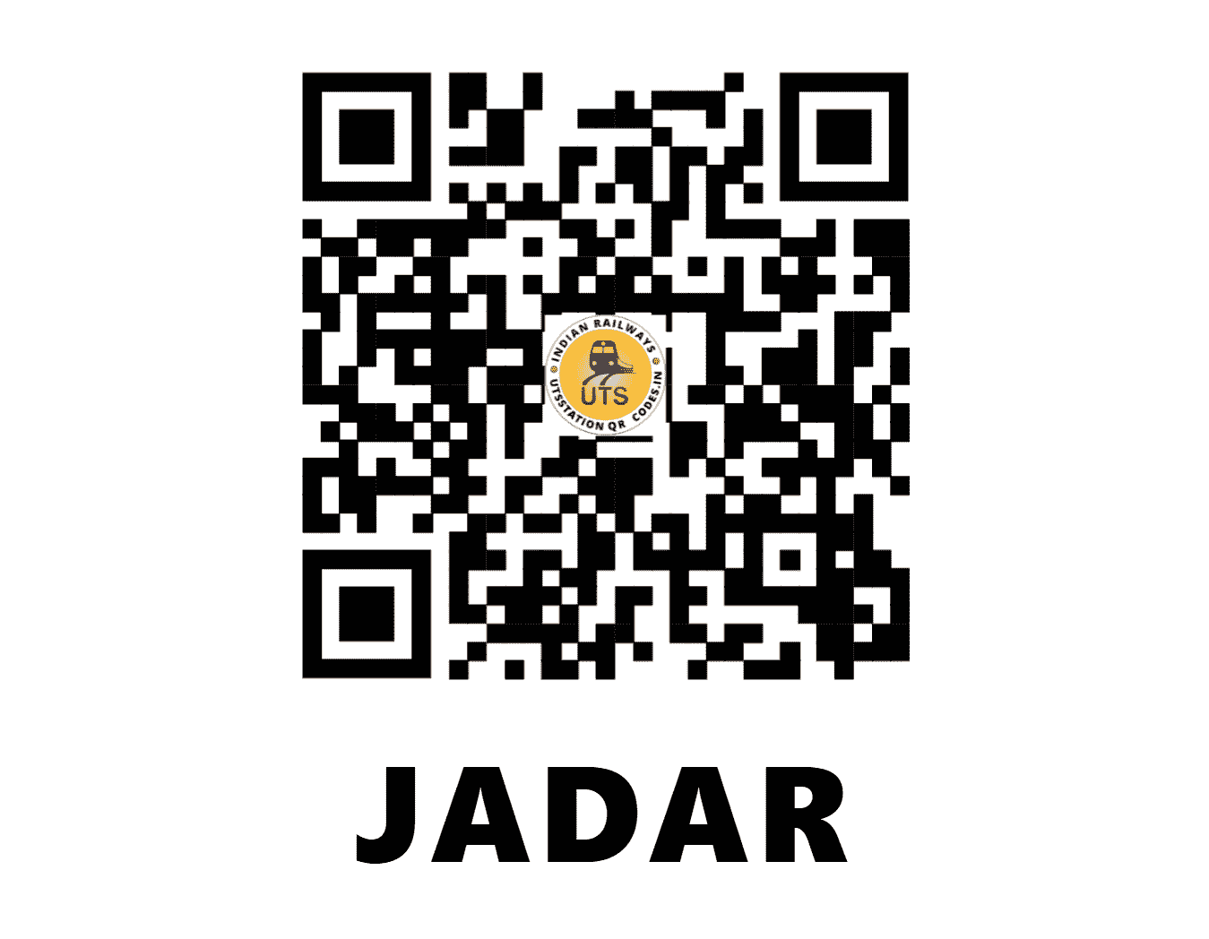 UTS QR Code for JADAR - JADR - WR (GUJARAT)