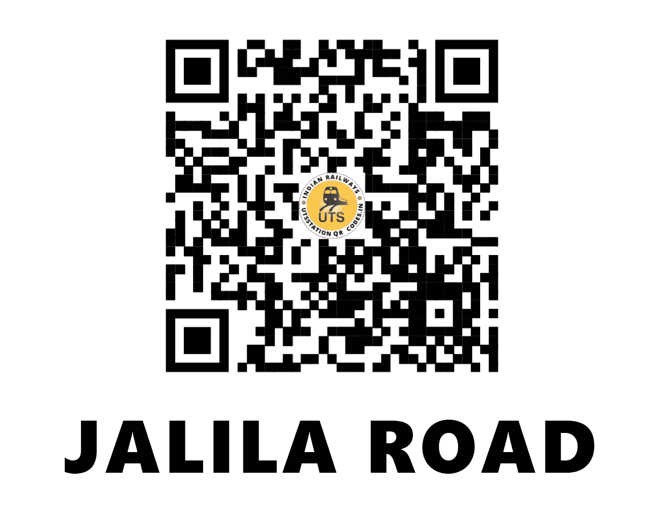 UTS QR Code for JALILA ROAD - JIL - WR (GUJARAT)