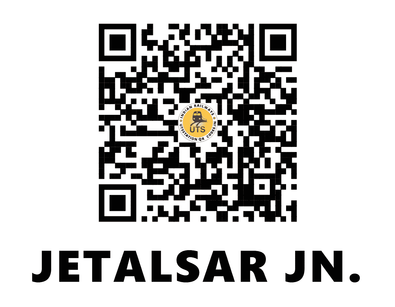 UTS QR Code for JETALSAR JN. - JLR - WR (GUJARAT)