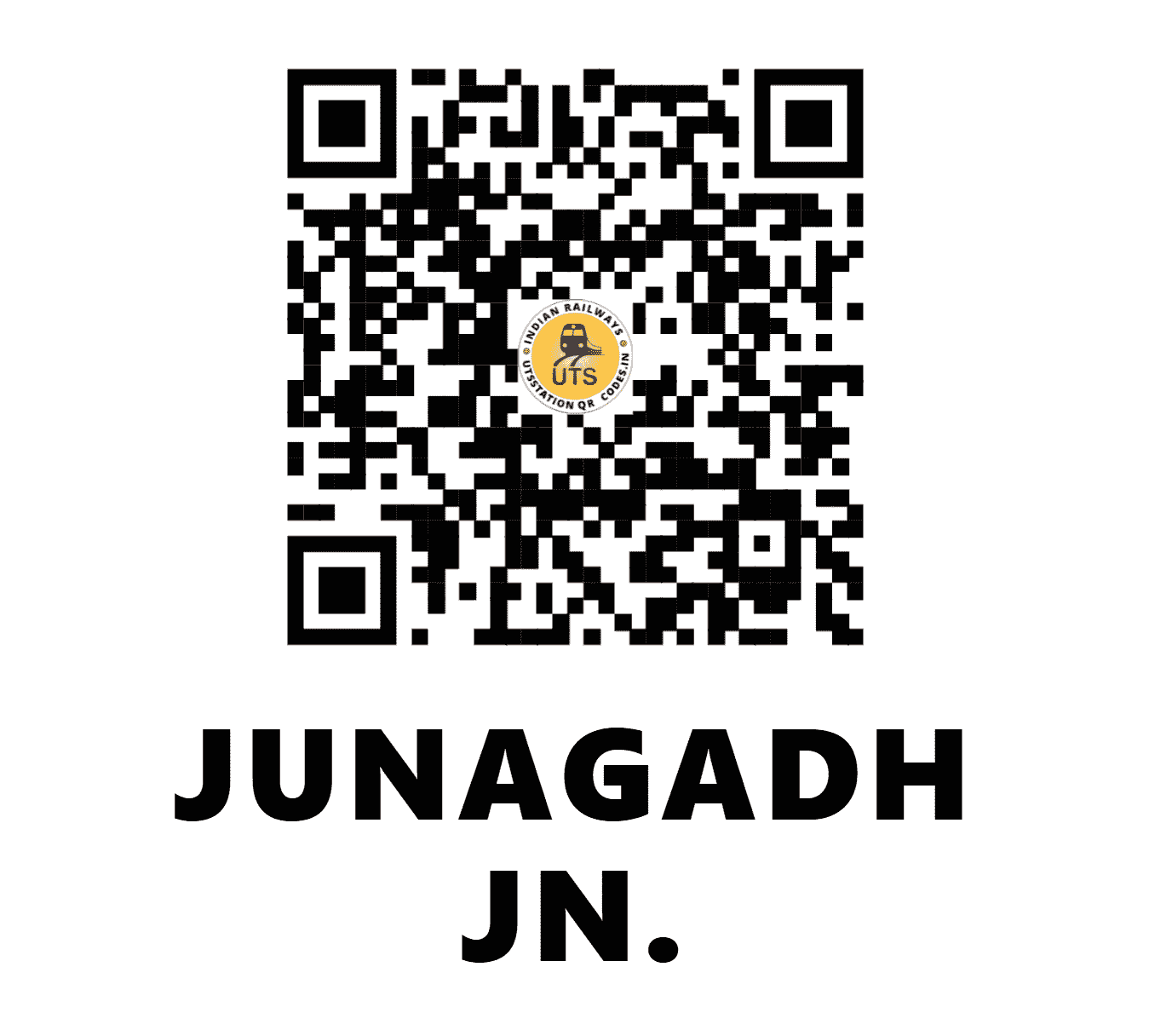 UTS QR Code for JUNAGADH JN. - JND - WR (GUJARAT)