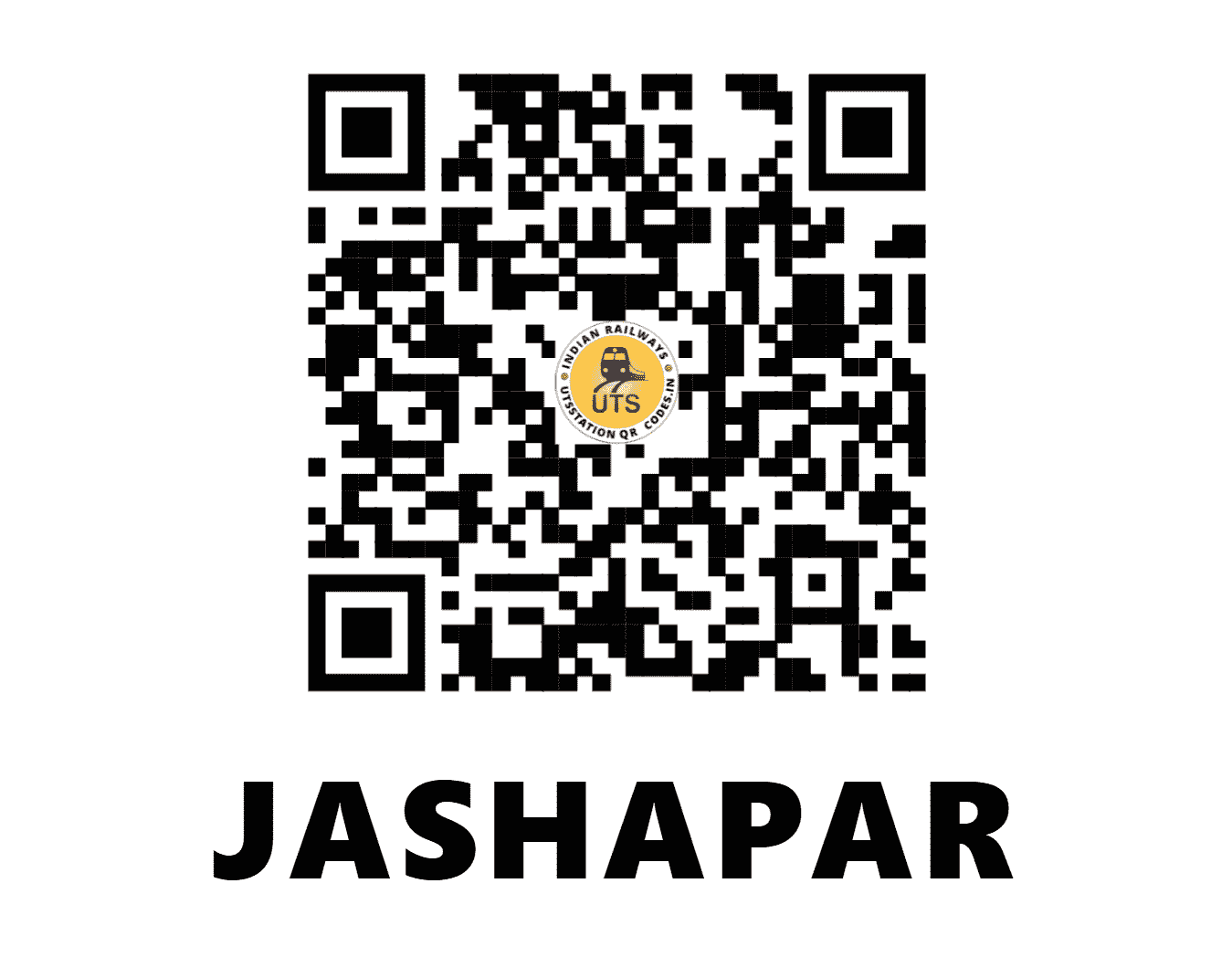 UTS QR Code for JASHAPAR - JSPR - WR (GUJARAT)