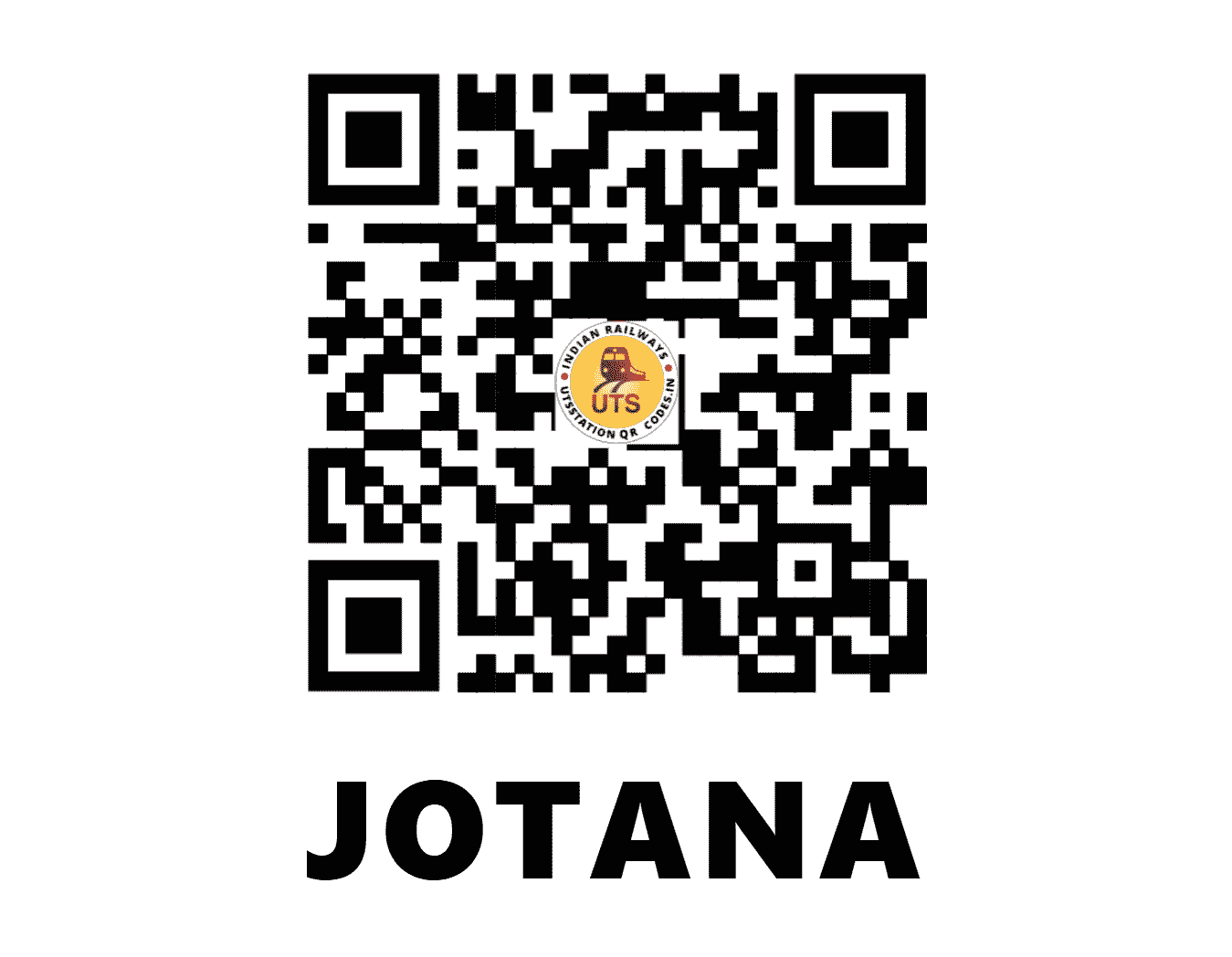 UTS QR Code for JOTANA - JTN - WR (GUJARAT)