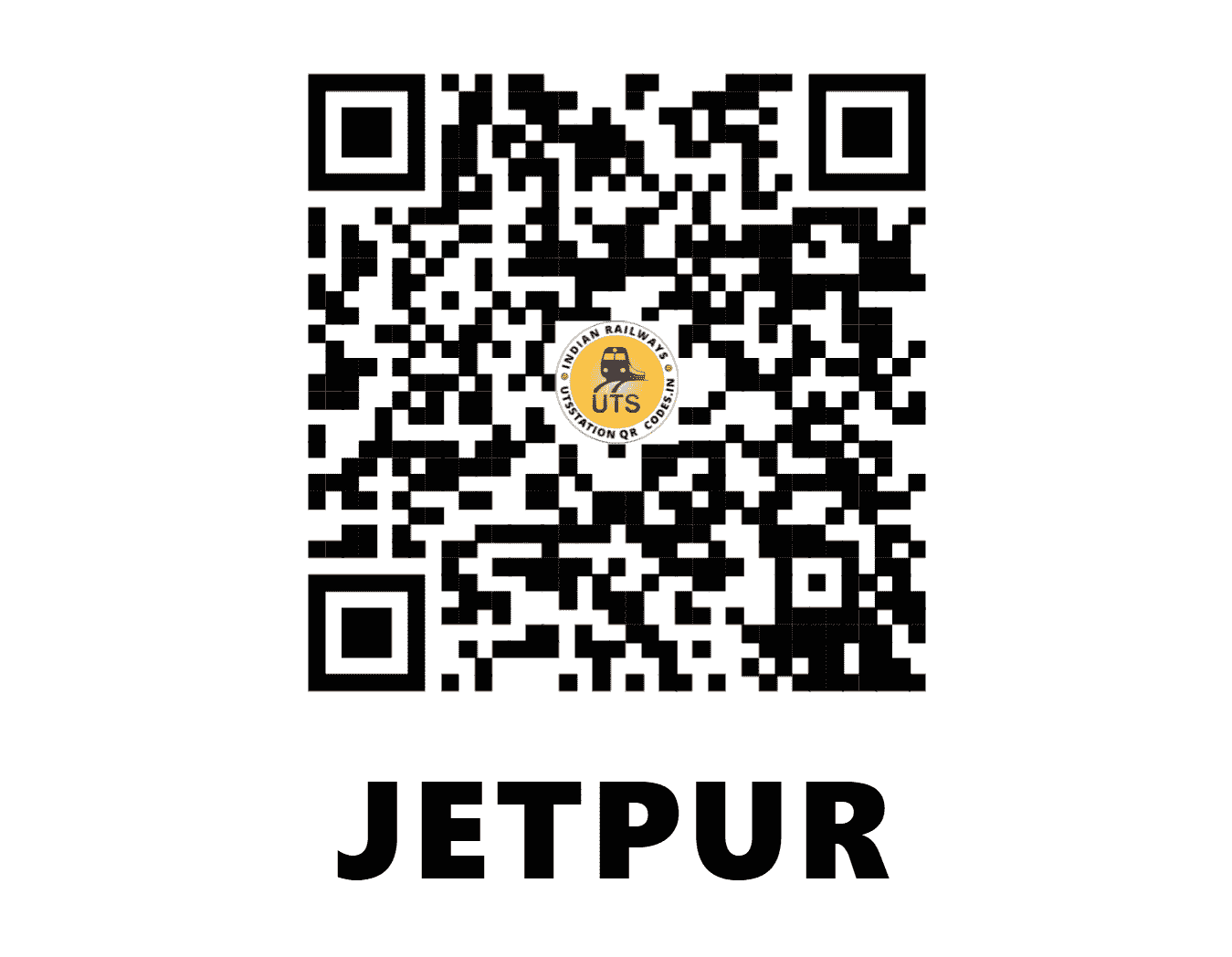 UTS QR Code for JETPUR - JTP - WR (GUJARAT)