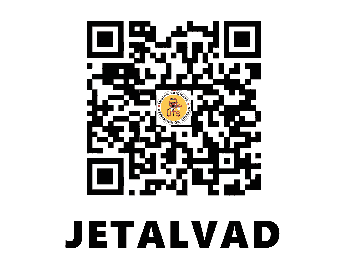 UTS QR Code for JETALVAD - JTV - WR (GUJARAT)