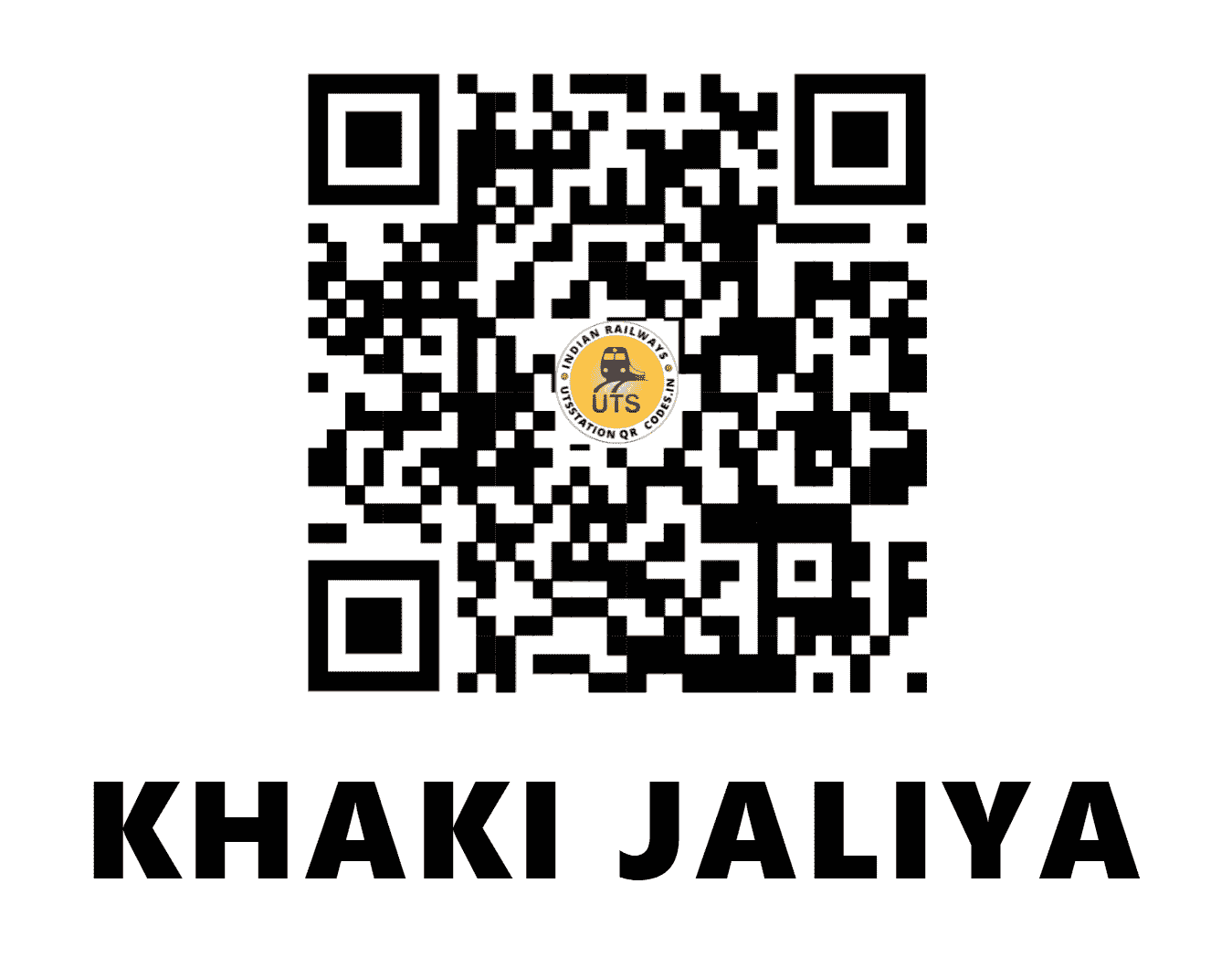 UTS QR Code for KHAKI JALIYA - KAK - WR (GUJARAT)