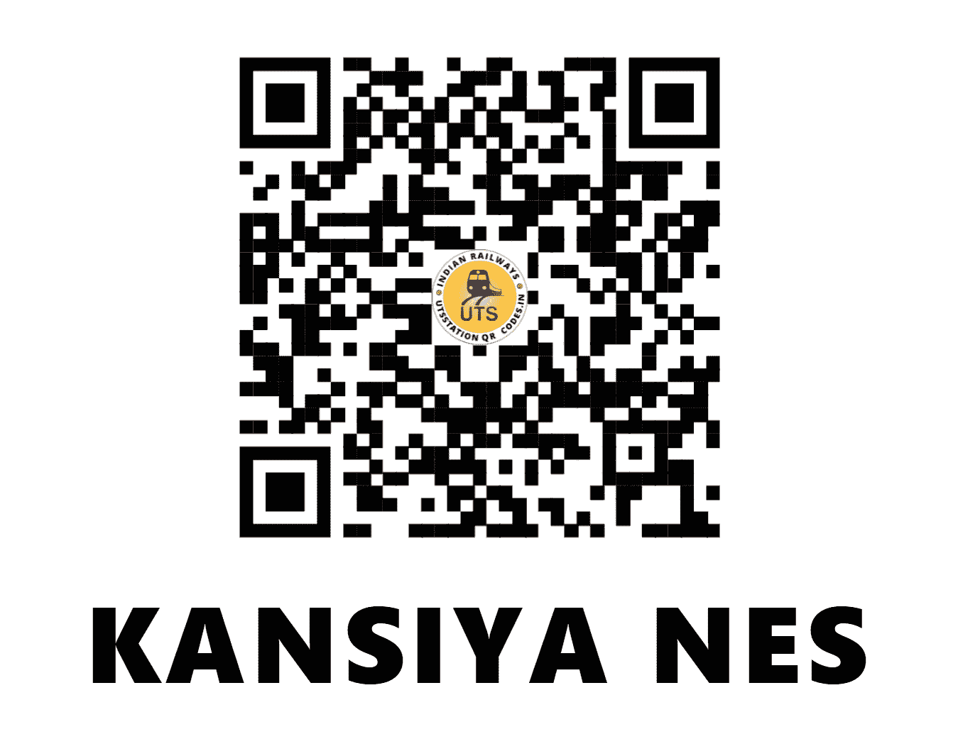 UTS QR Code for KANSIYA NES - KANS - WR (GUJARAT)