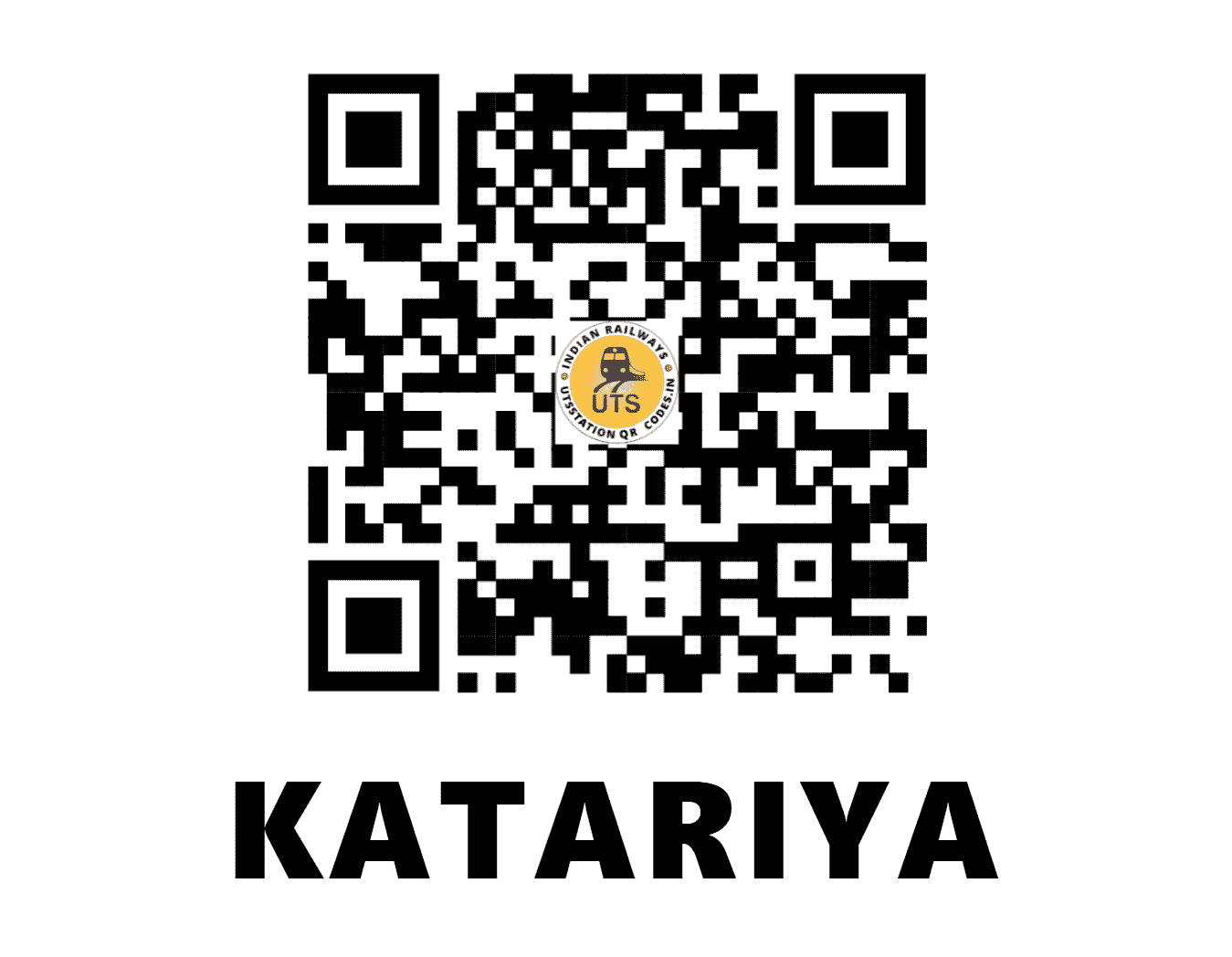 UTS QR Code for KATARIYA - KATR - WR (GUJARAT)