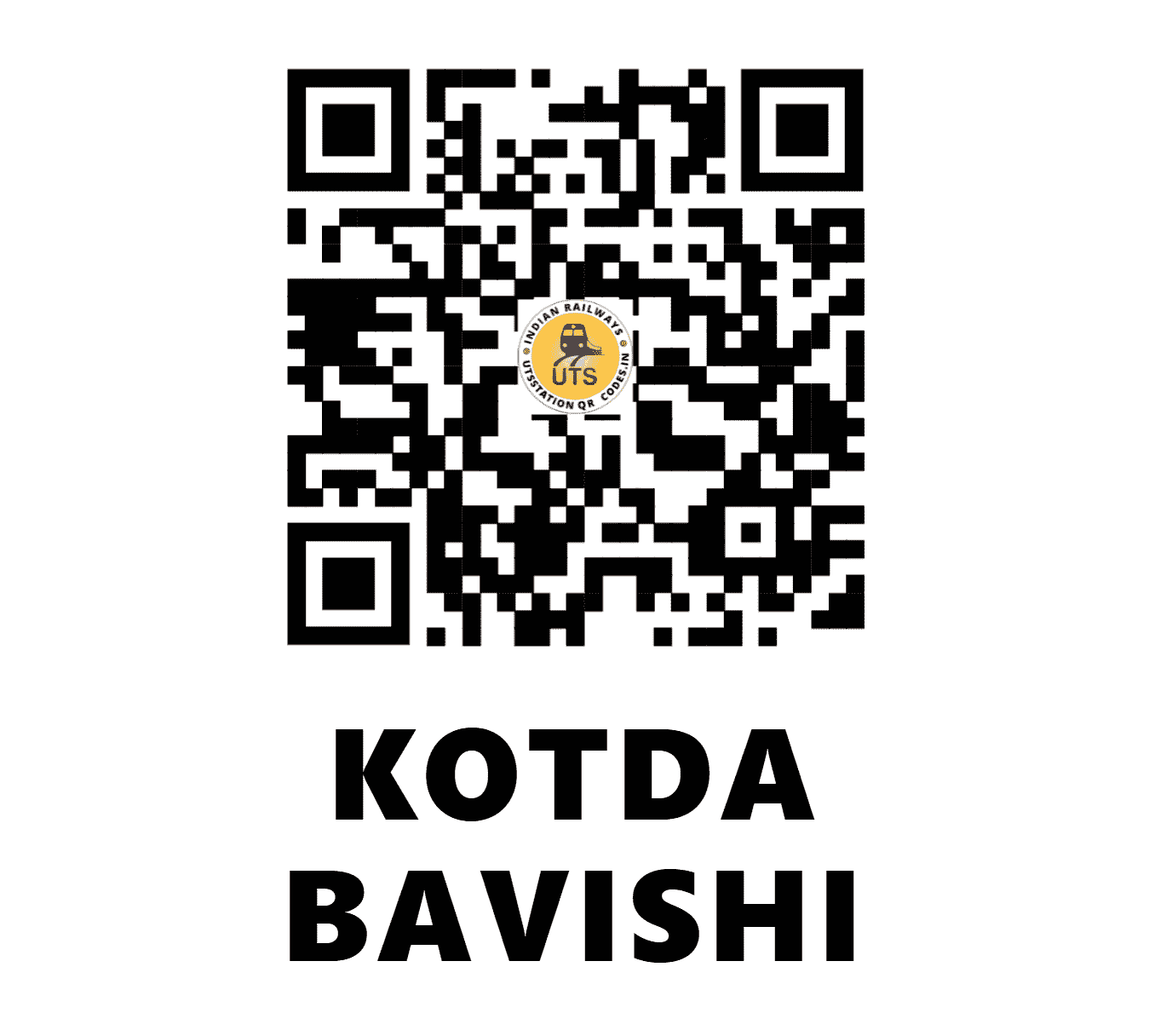UTS QR Code for KOTDA BAVISHI - KDBS - WR (GUJARAT)