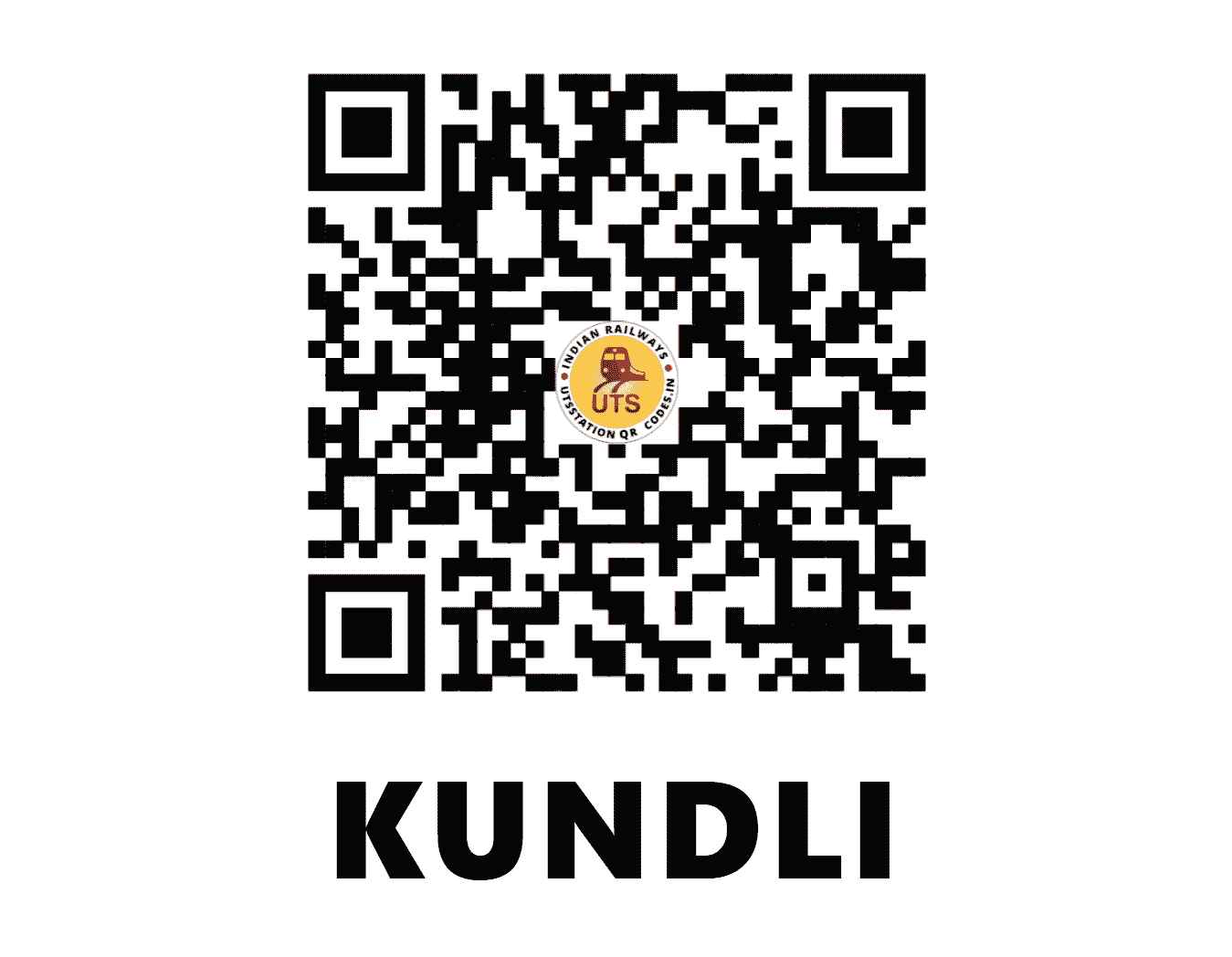 UTS QR Code for KUNDLI - KDI - WR (GUJARAT)