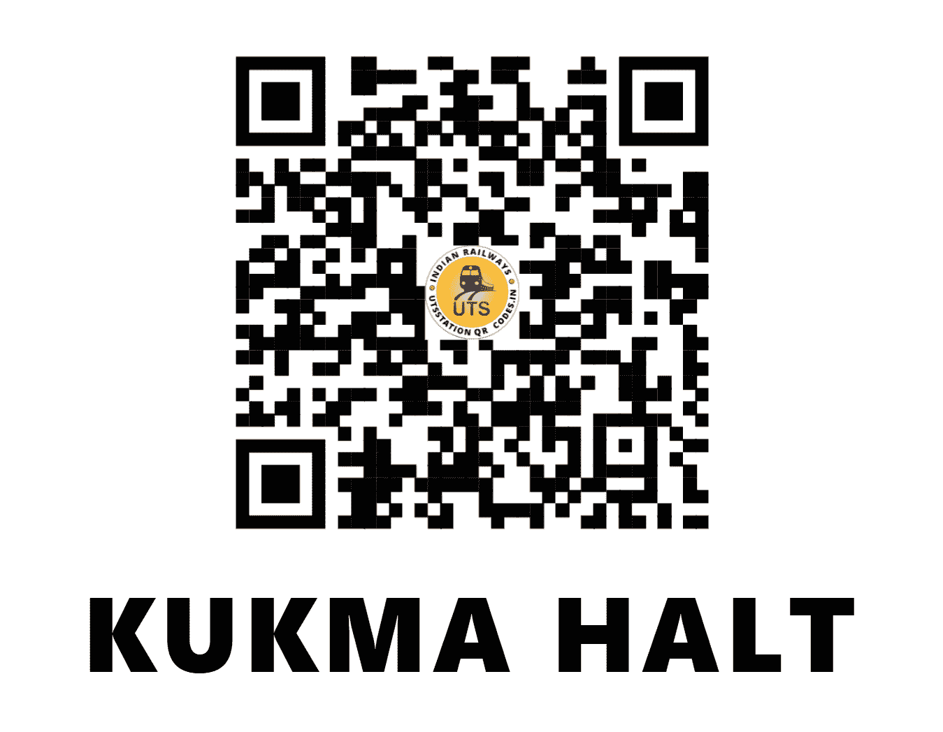 UTS QR Code for KUKMA HALT - KEMA - WR (GUJARAT)