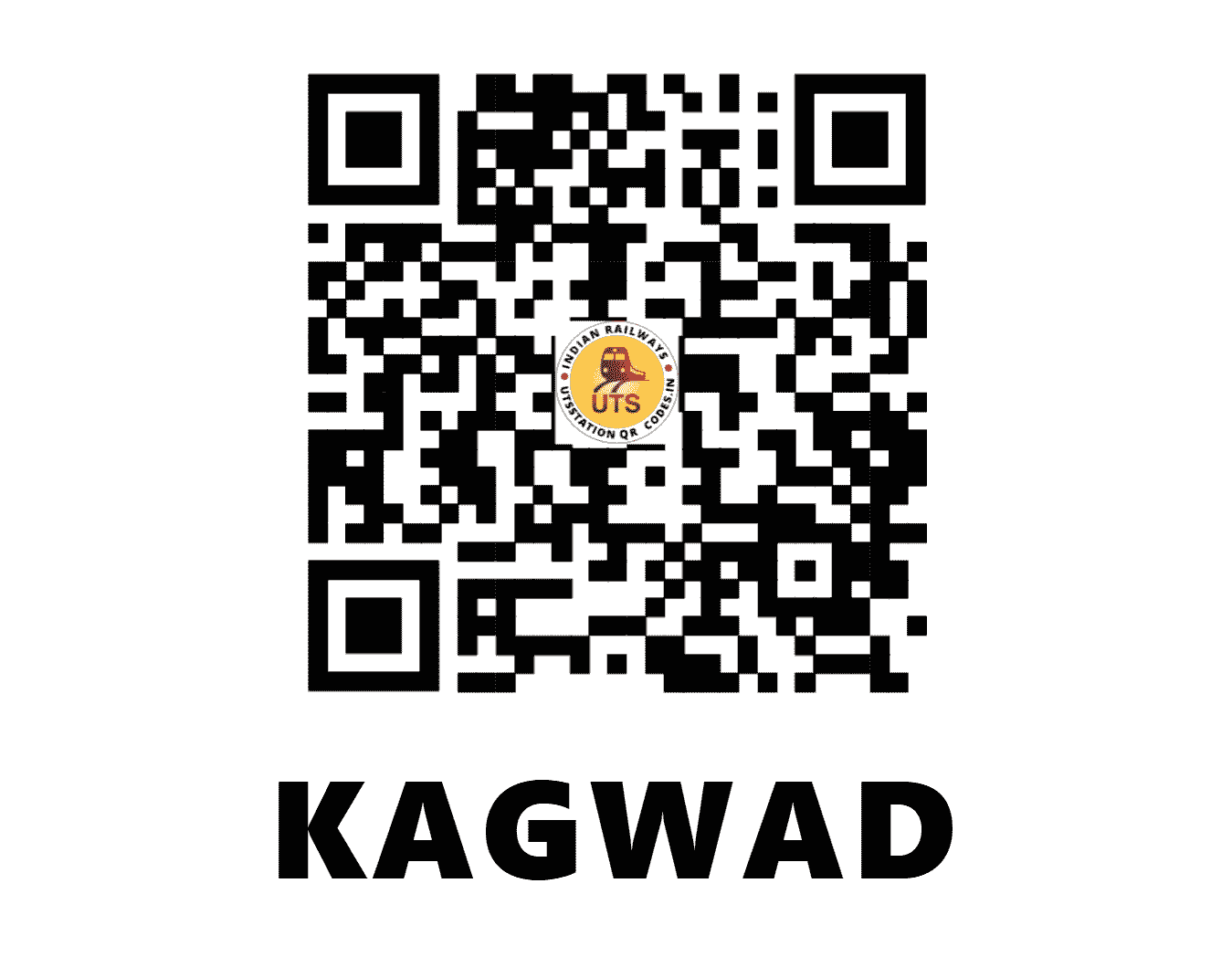 UTS QR Code for KAGWAD - KGWD - WR (GUJARAT)