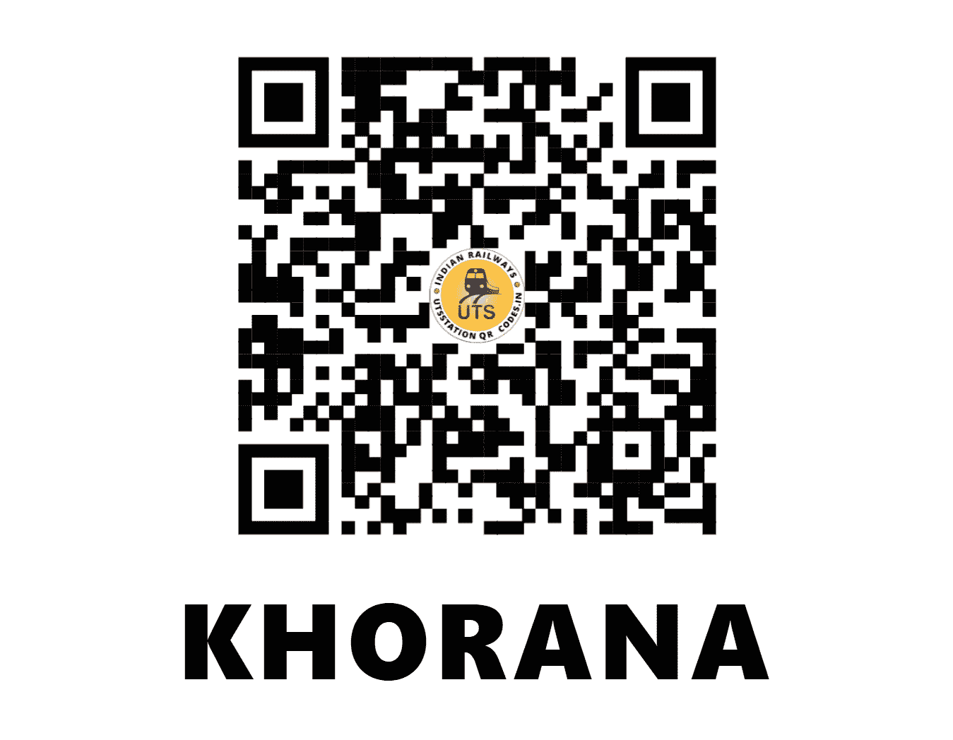 UTS QR Code for KHORANA - KHC - WR (GUJARAT)