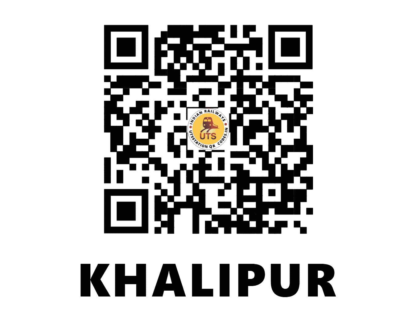 UTS QR Code for KHALIPUR - KHPR - WR (GUJARAT)