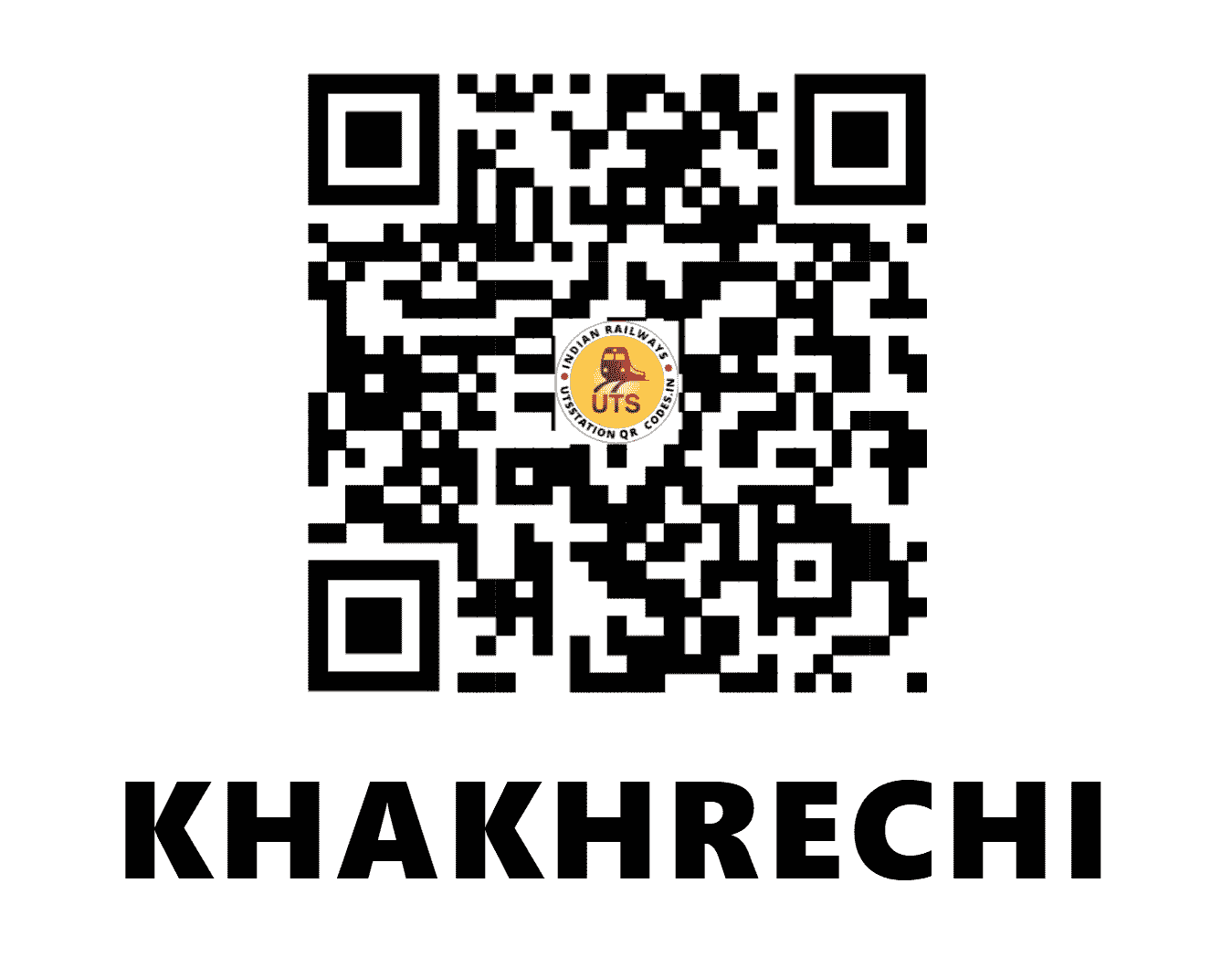 UTS QR Code for KHAKHRECHI - KHXB - WR (GUJARAT)