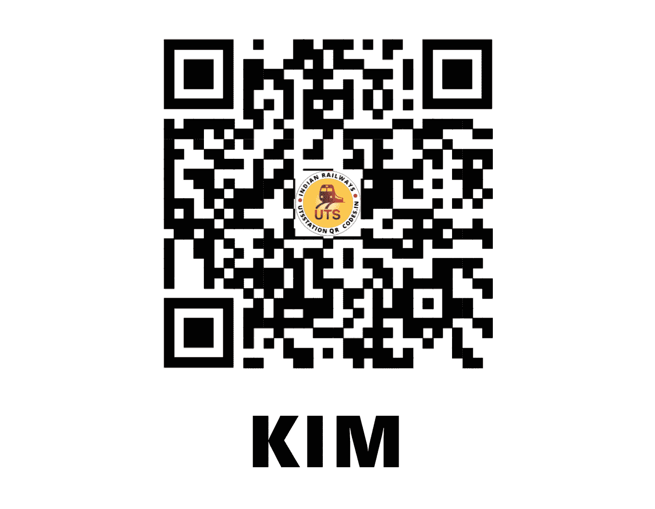 UTS QR Code for KIM - KIM - WR (GUJARAT)