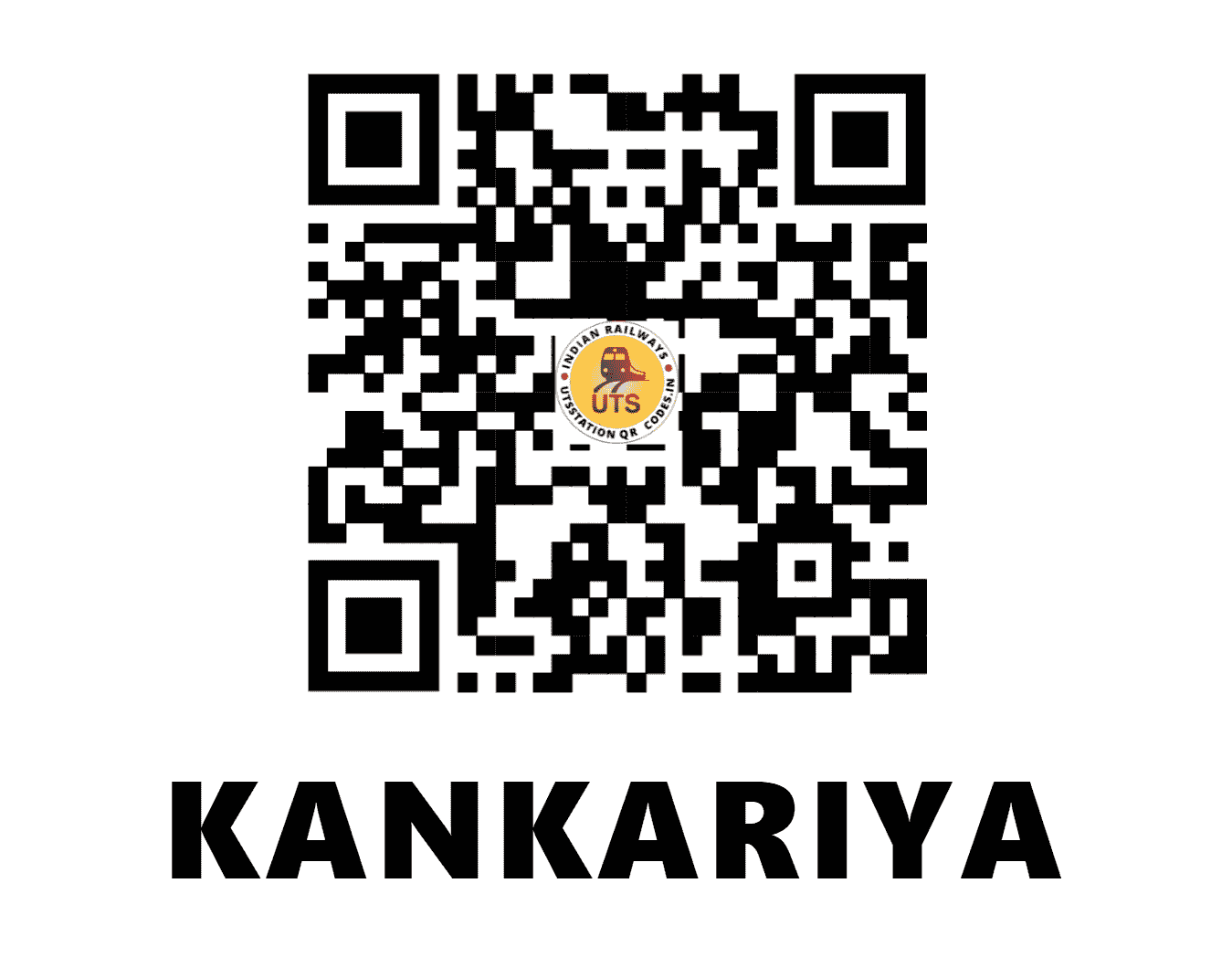 UTS QR Code for KANKARIYA - KKF - WR (GUJARAT)
