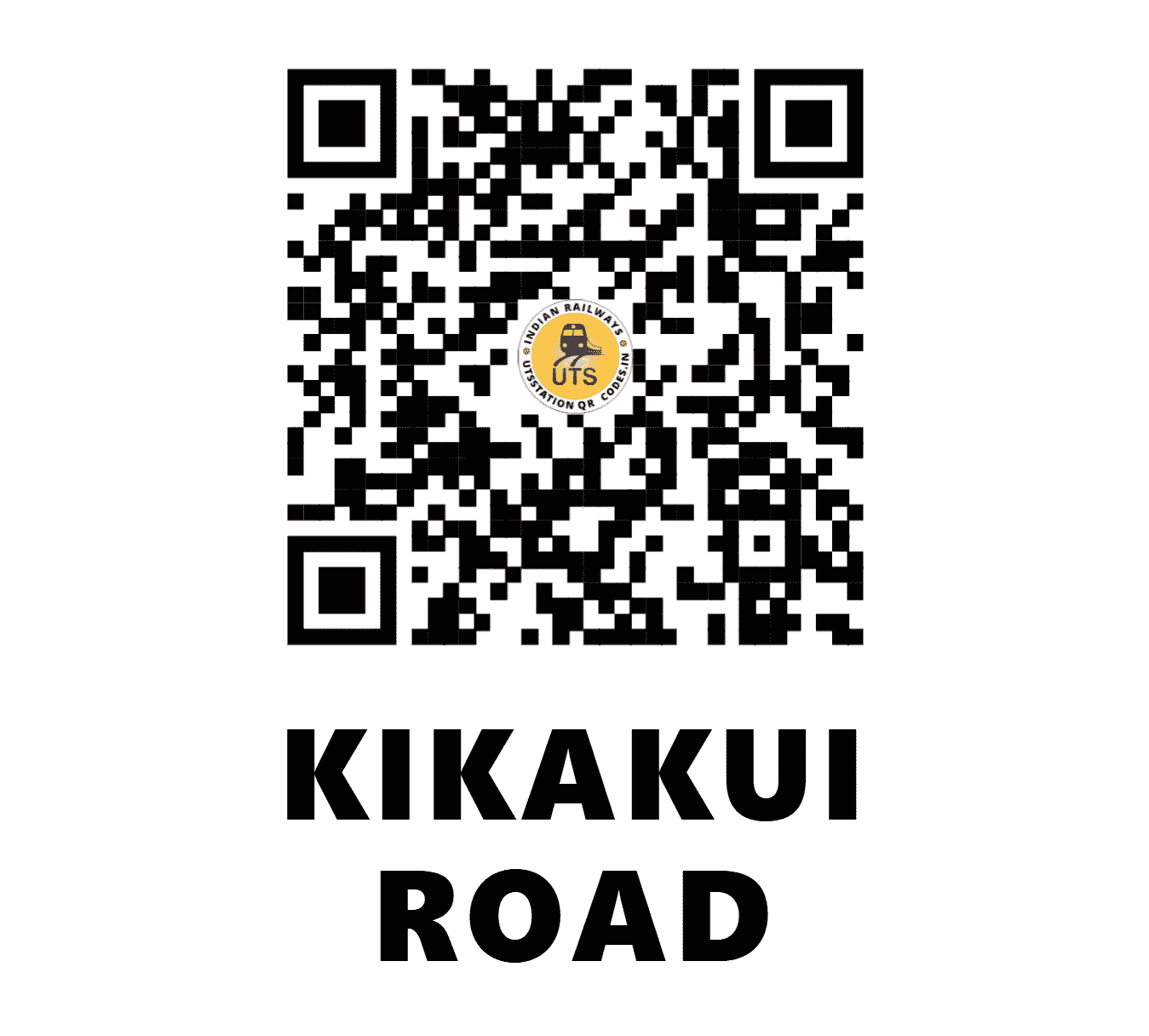 UTS QR Code for KIKAKUI ROAD - KKRD - WR (GUJARAT)