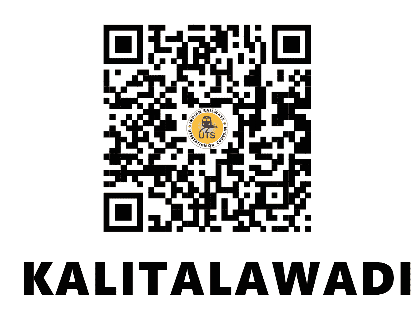 UTS QR Code for KALITALAWADI - KLWD - WR (GUJARAT)