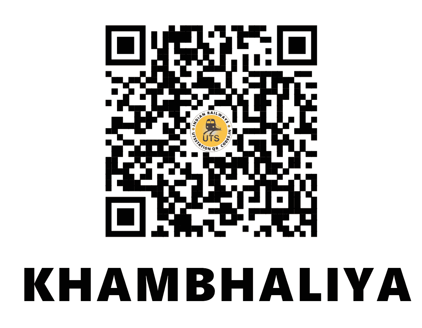 UTS QR Code for KHAMBHALIYA - KMBL - WR (GUJARAT)