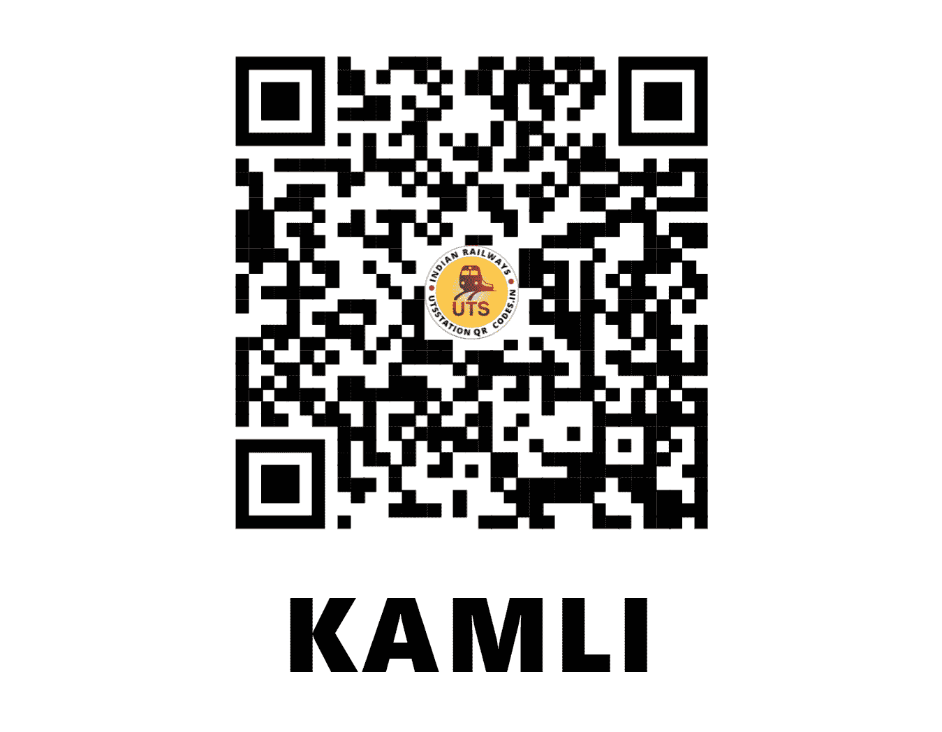 UTS QR Code for KAMLI - KMLI - WR (GUJARAT)