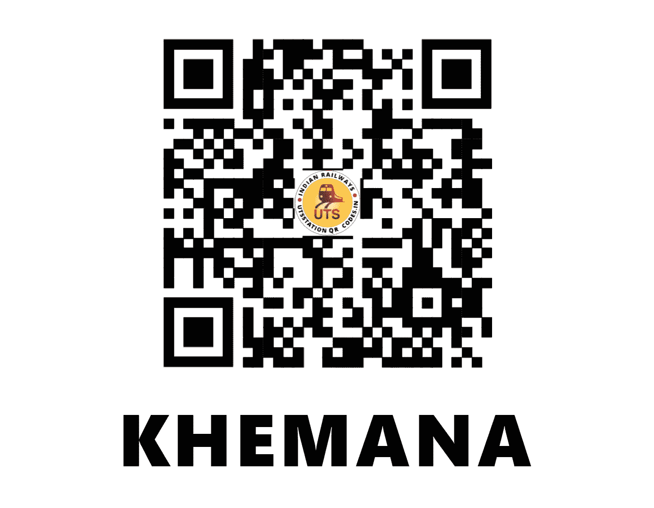 UTS QR Code for KHEMANA - KMNA - WR (GUJARAT)