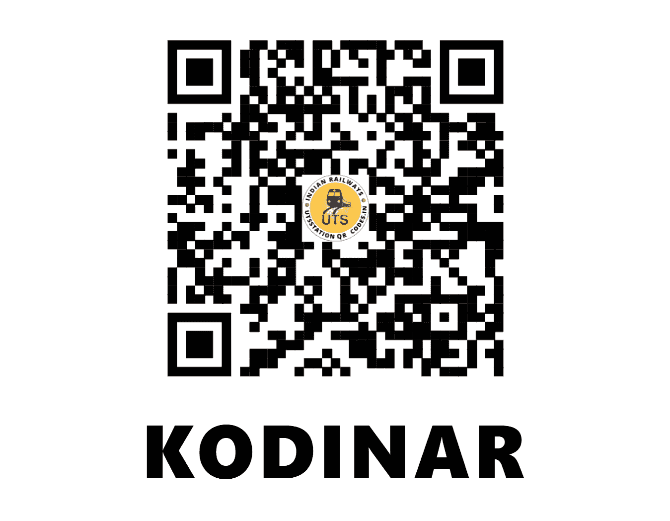 UTS QR Code for KODINAR - KODR - WR (GUJARAT)