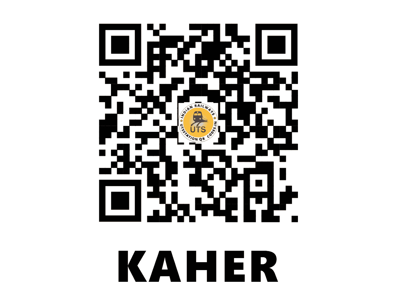UTS QR Code for KAHER - KRAI - WR (GUJARAT)