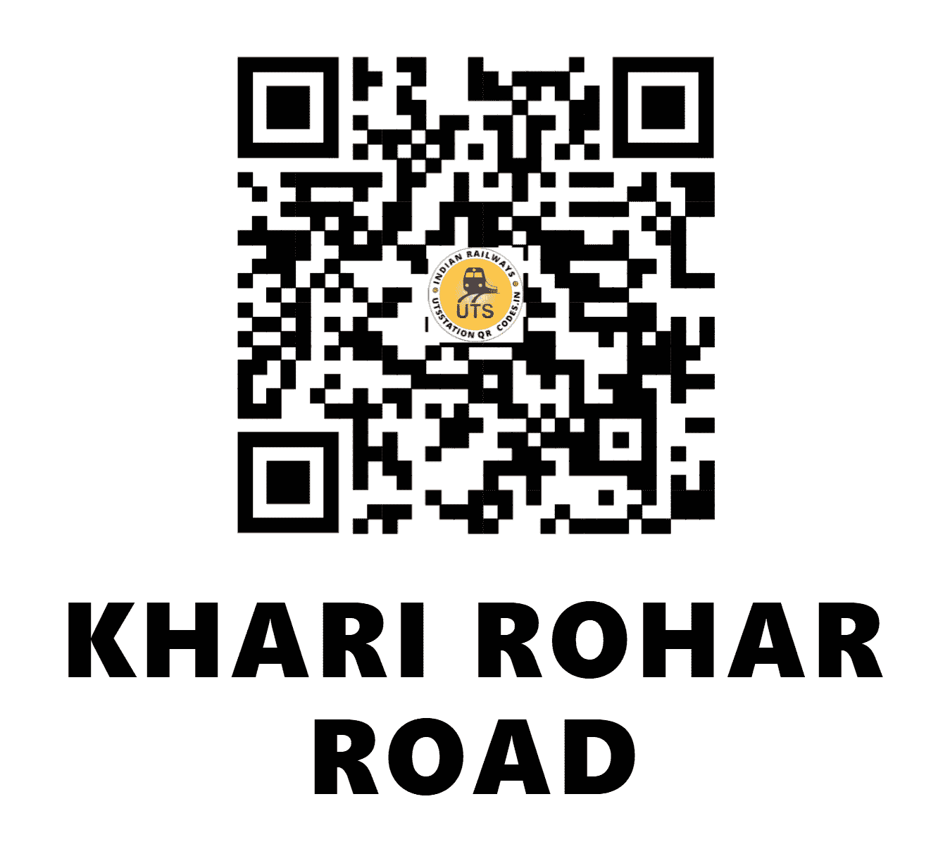 UTS QR Code for KHARI ROHAR ROAD - KRIR - WR (GUJARAT)