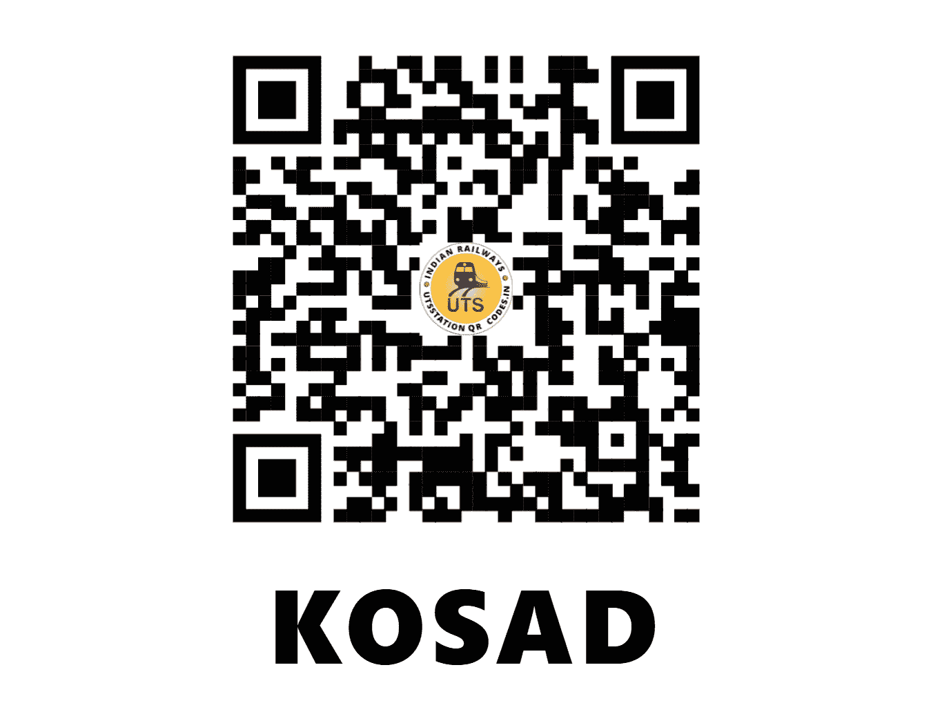UTS QR Code for KOSAD - KSE - WR (GUJARAT)