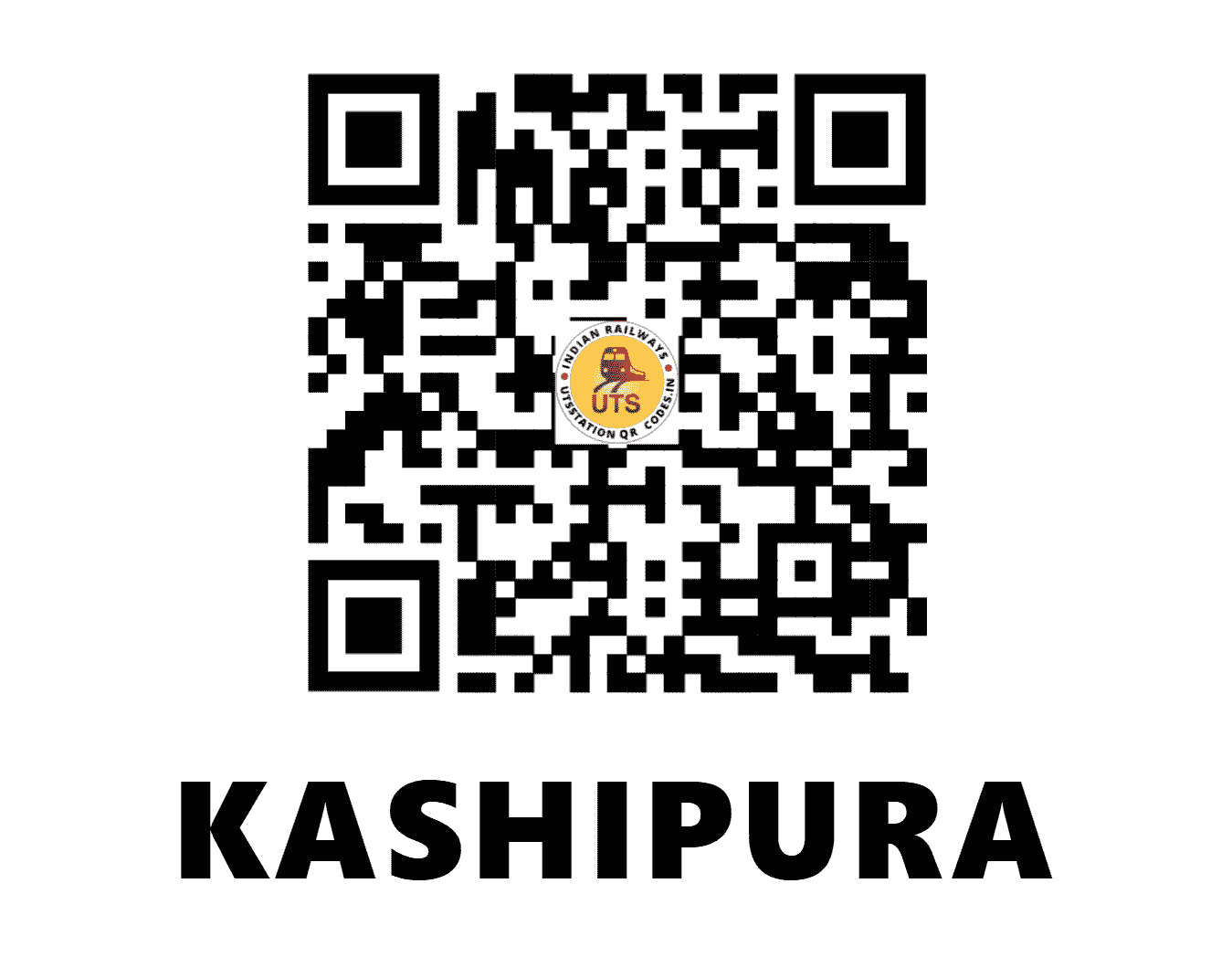 UTS QR Code for KASHIPURA - KSUA - WR (GUJARAT)