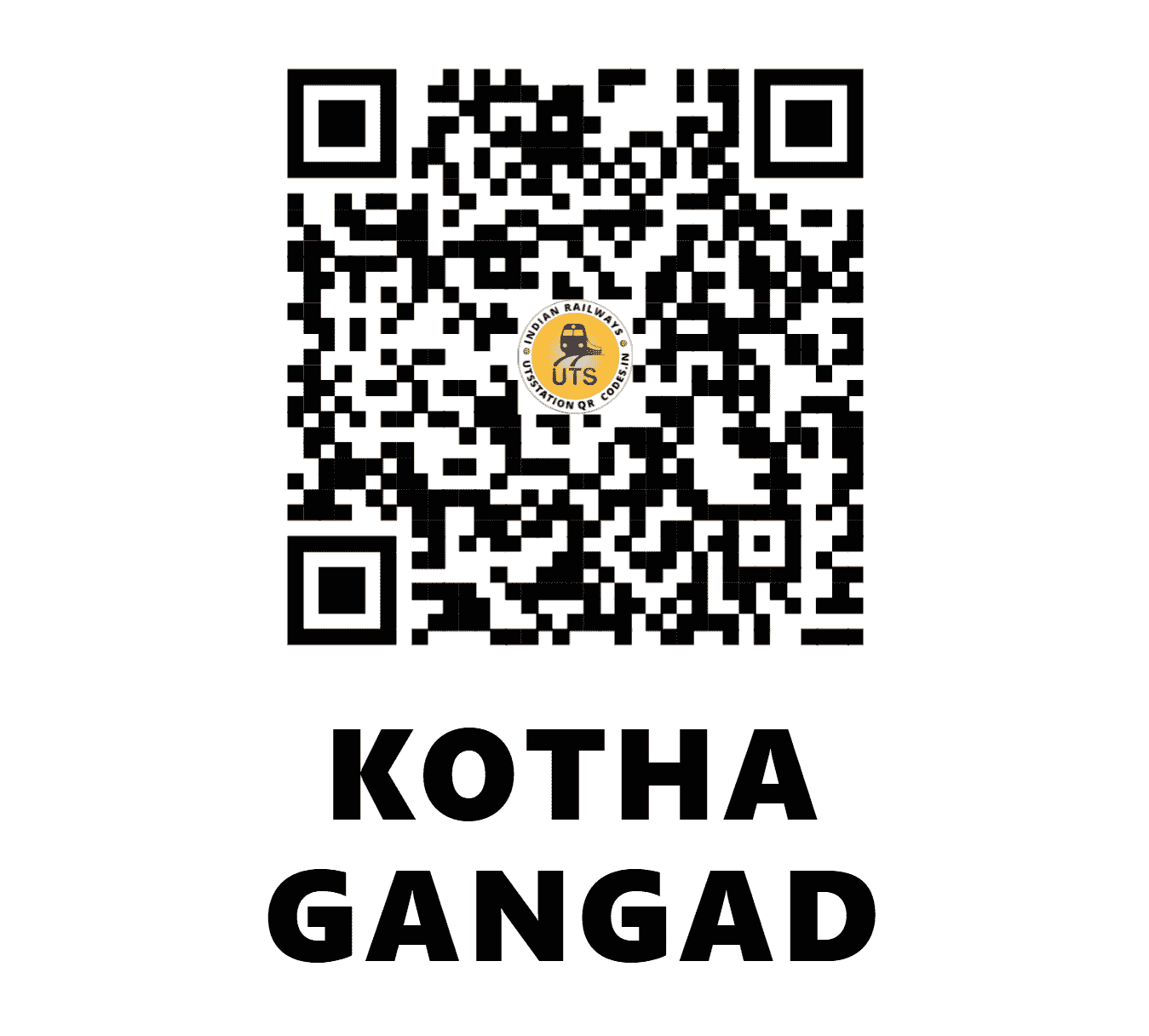 UTS QR Code for KOTHA GANGAD - KTGD - WR (GUJARAT)