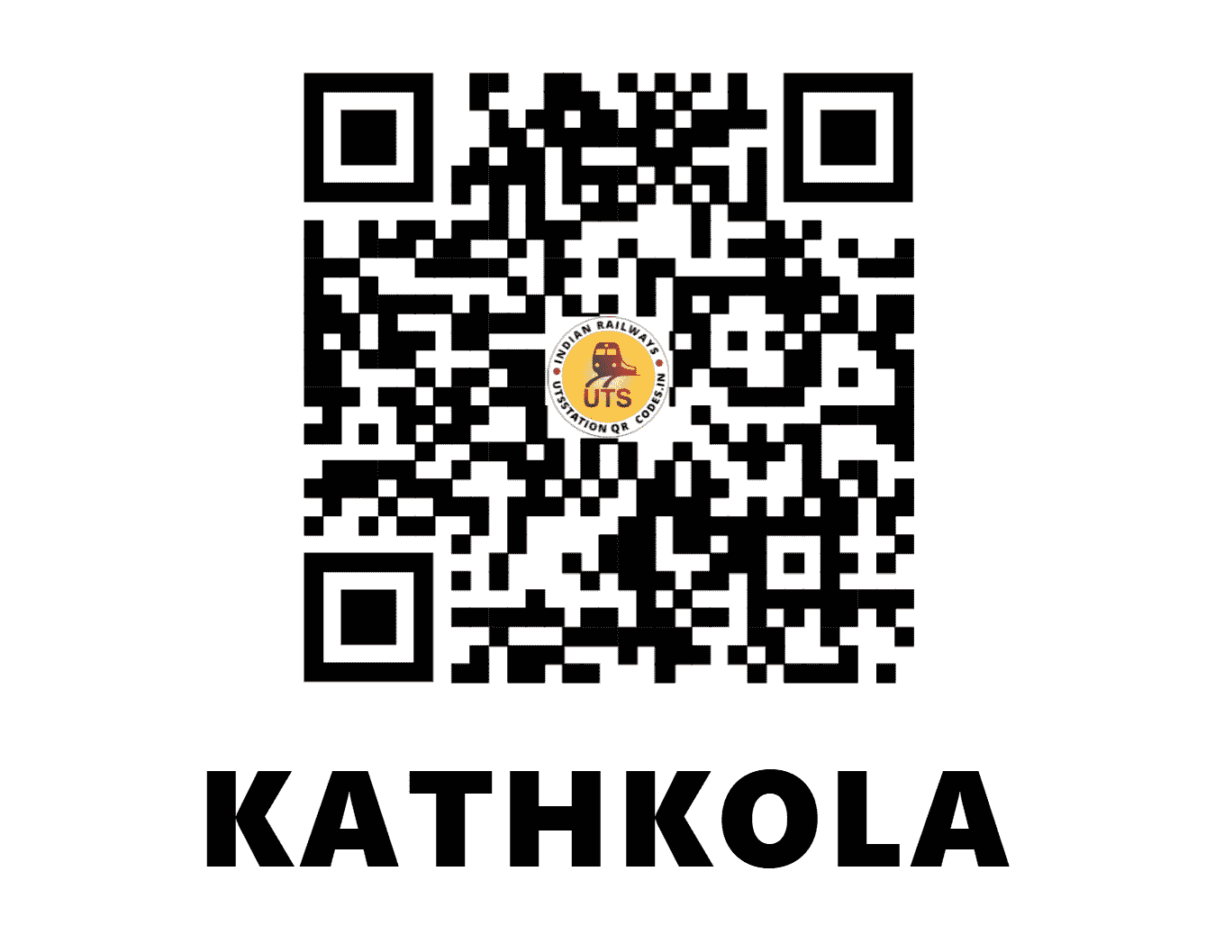 UTS QR Code for KATHKOLA - KTLA - WR (GUJARAT)