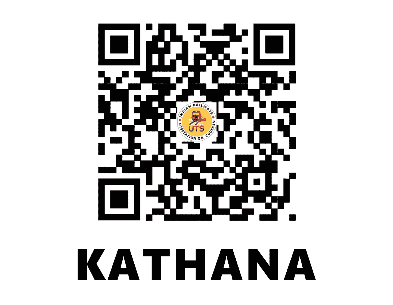 UTS QR Code for KATHANA - KTNA - WR (GUJARAT)