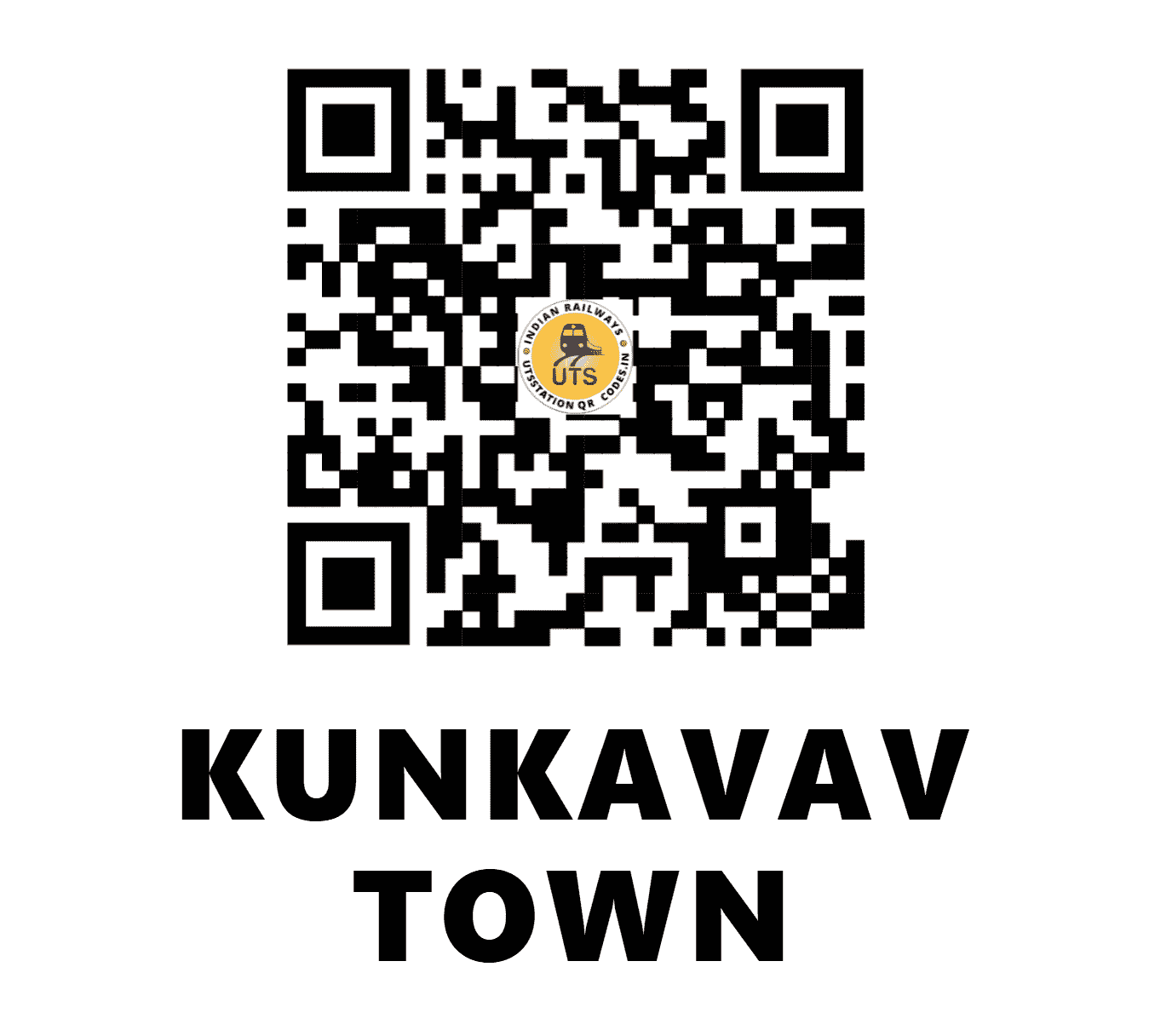 UTS QR Code for KUNKAVAV TOWN - KVT - WR (GUJARAT)