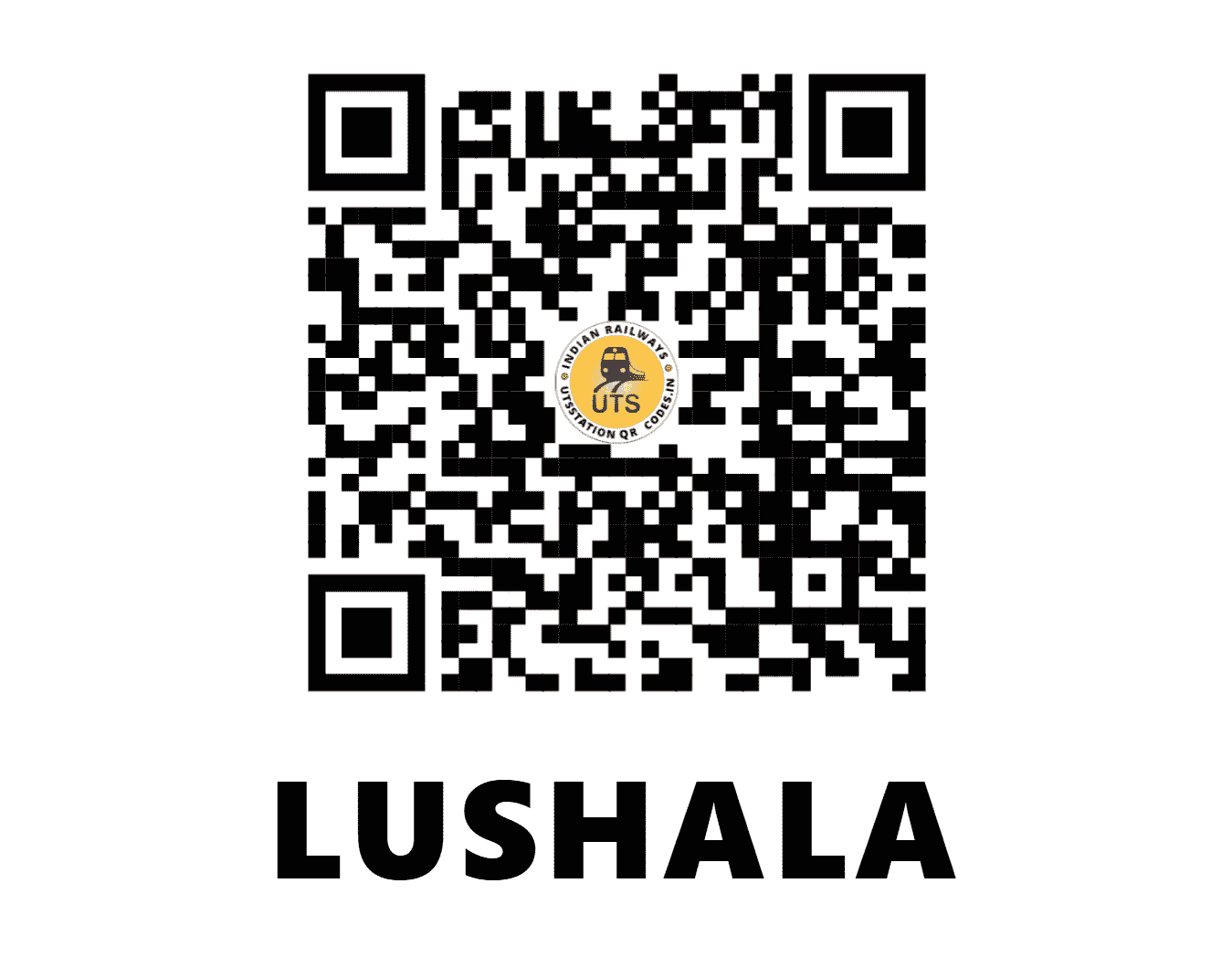 UTS QR Code for LUSHALA - LAL - WR (GUJARAT)