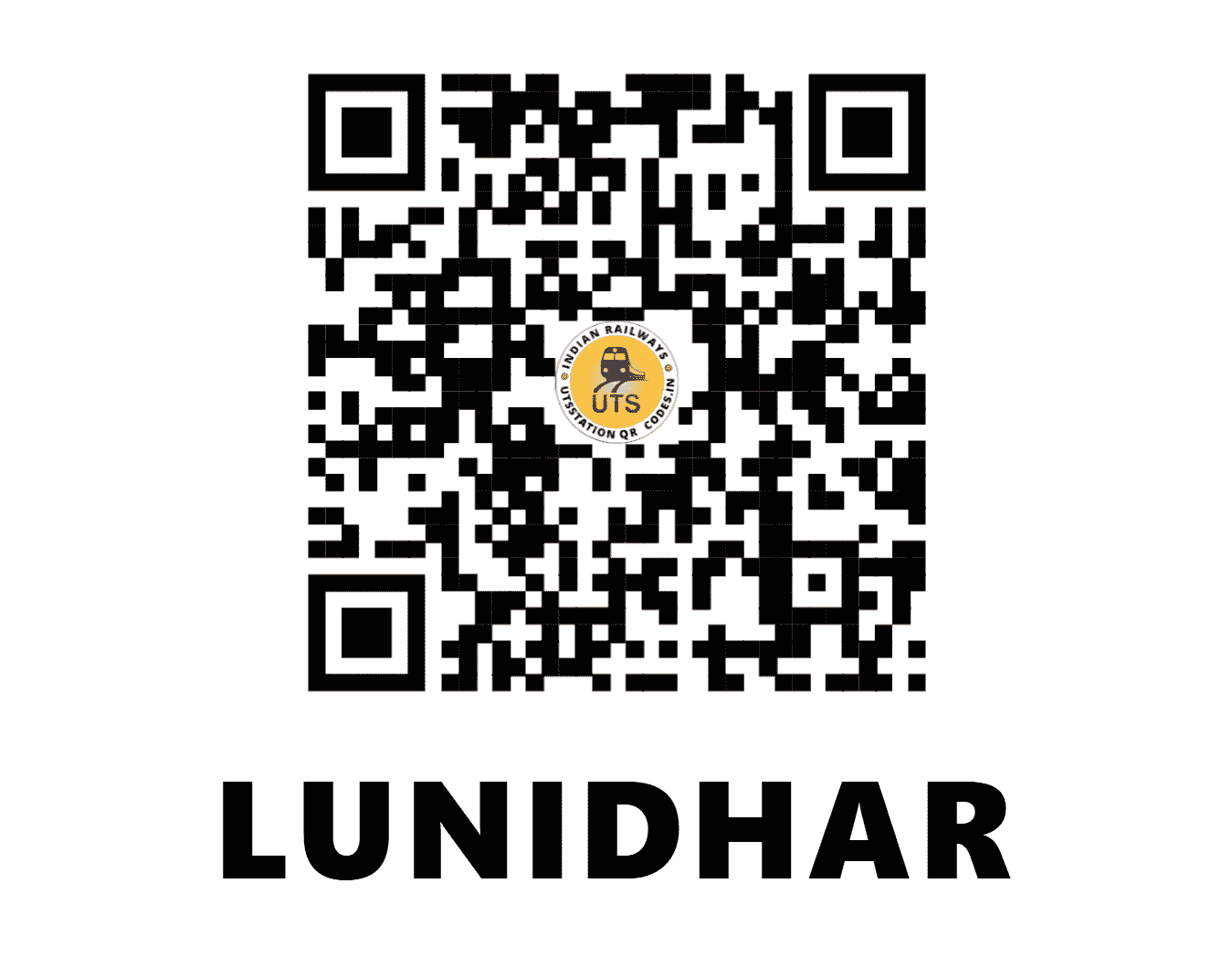 UTS QR Code for LUNIDHAR - LDU - WR (GUJARAT)