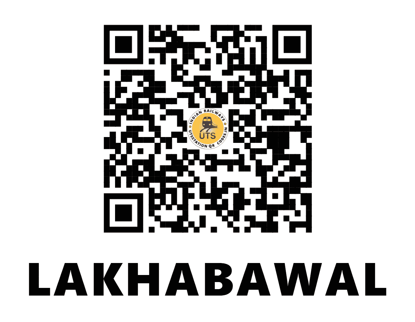 UTS QR Code for LAKHABAWAL - LKBL - WR (GUJARAT)